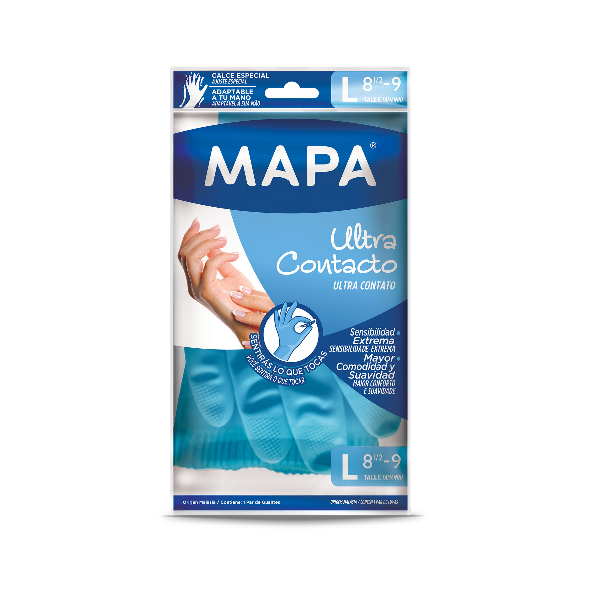 Guante Mapa ultra contacto talle L