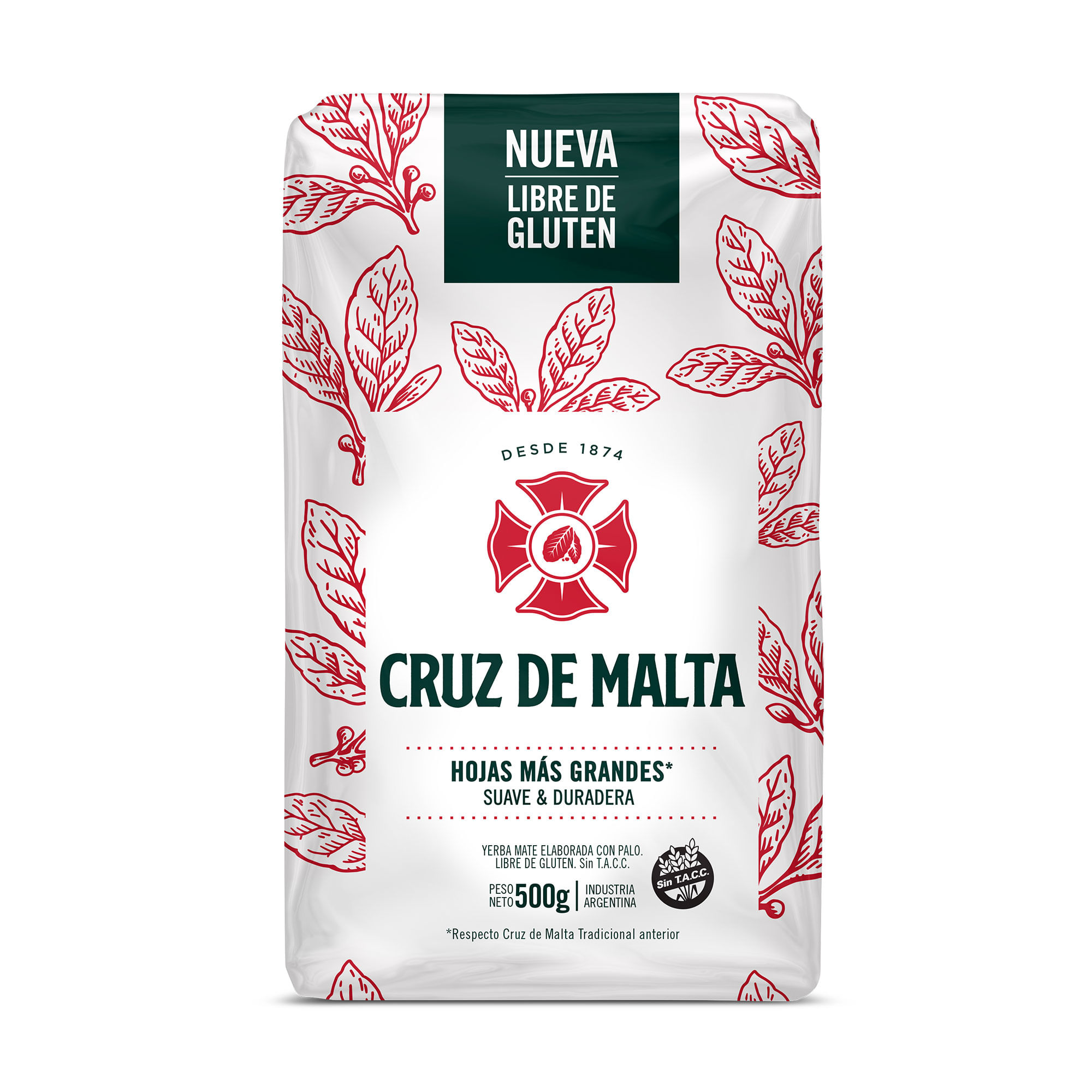 Yerba Mate Cruz De Malta Tradicional Sin Tacc 500 G