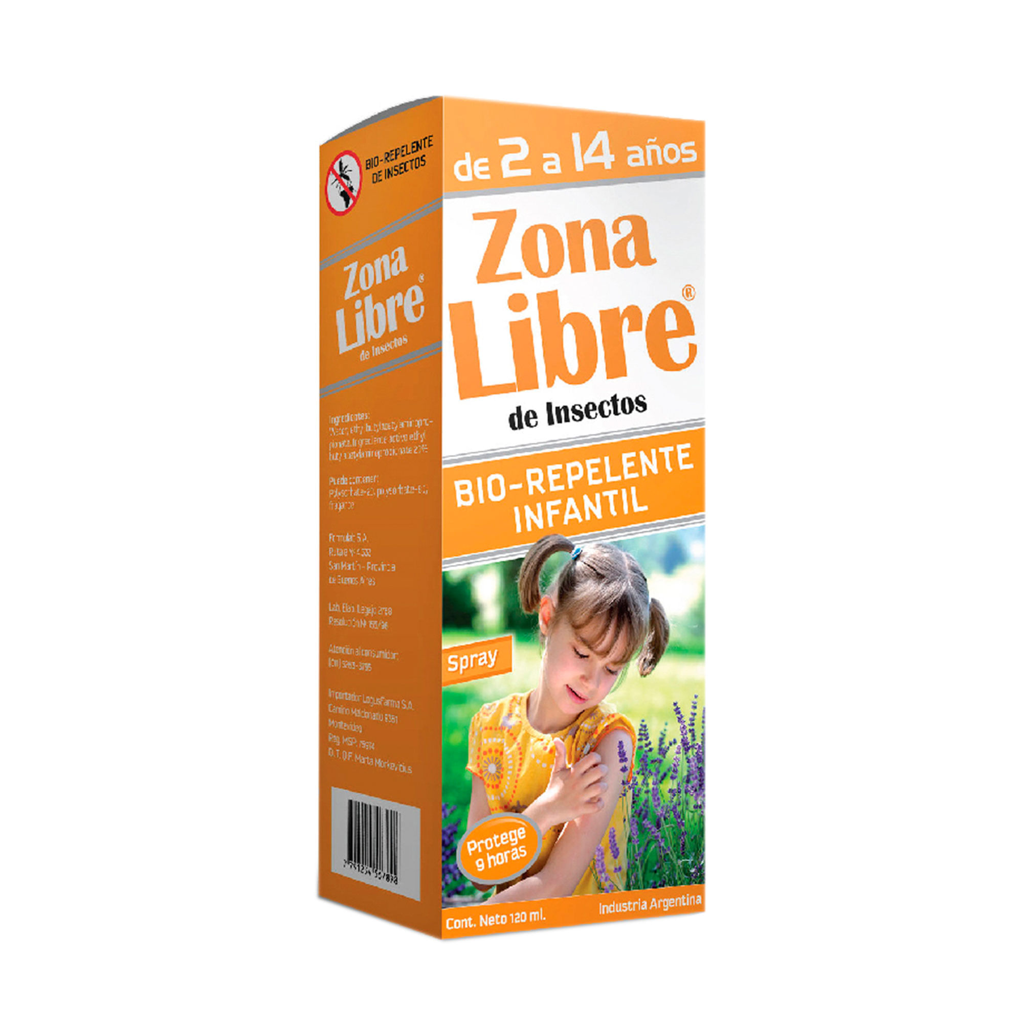 Repelente mosquitos Zona Libre infantil 120 cc.