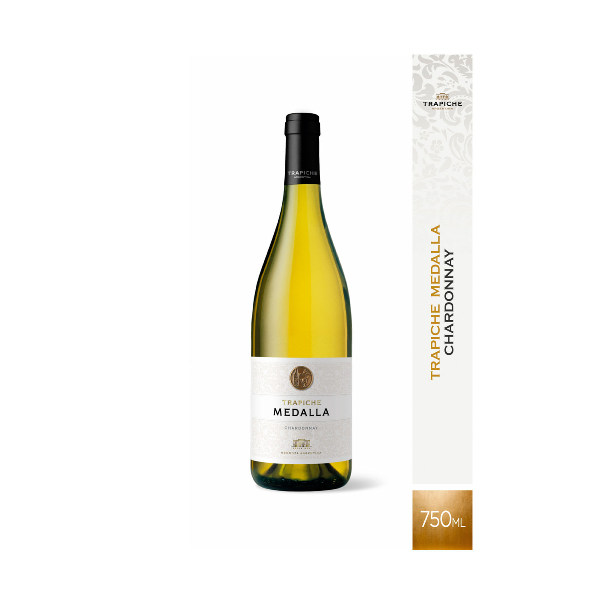 Vino blanco Chardonnay Trapiche Medalla 750 ml