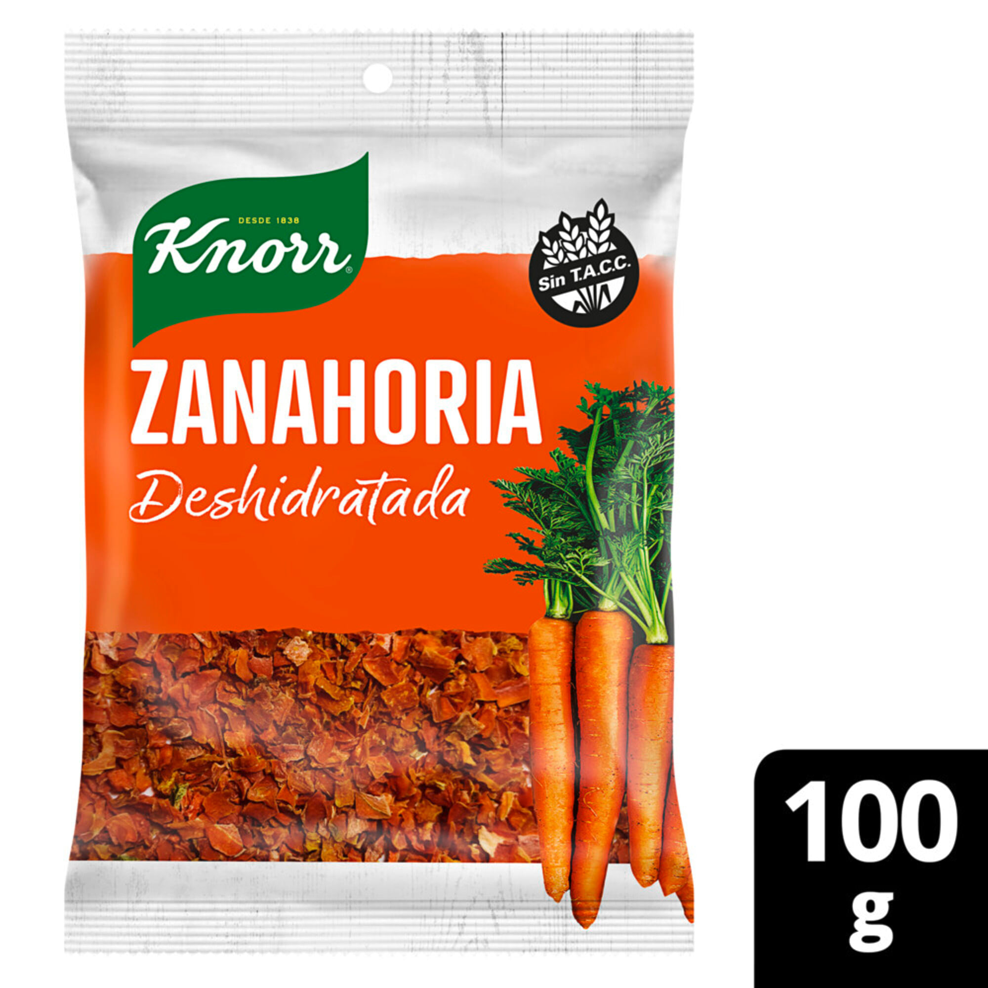 Vegetales deshidratados Knorr zanahoria 100 g.