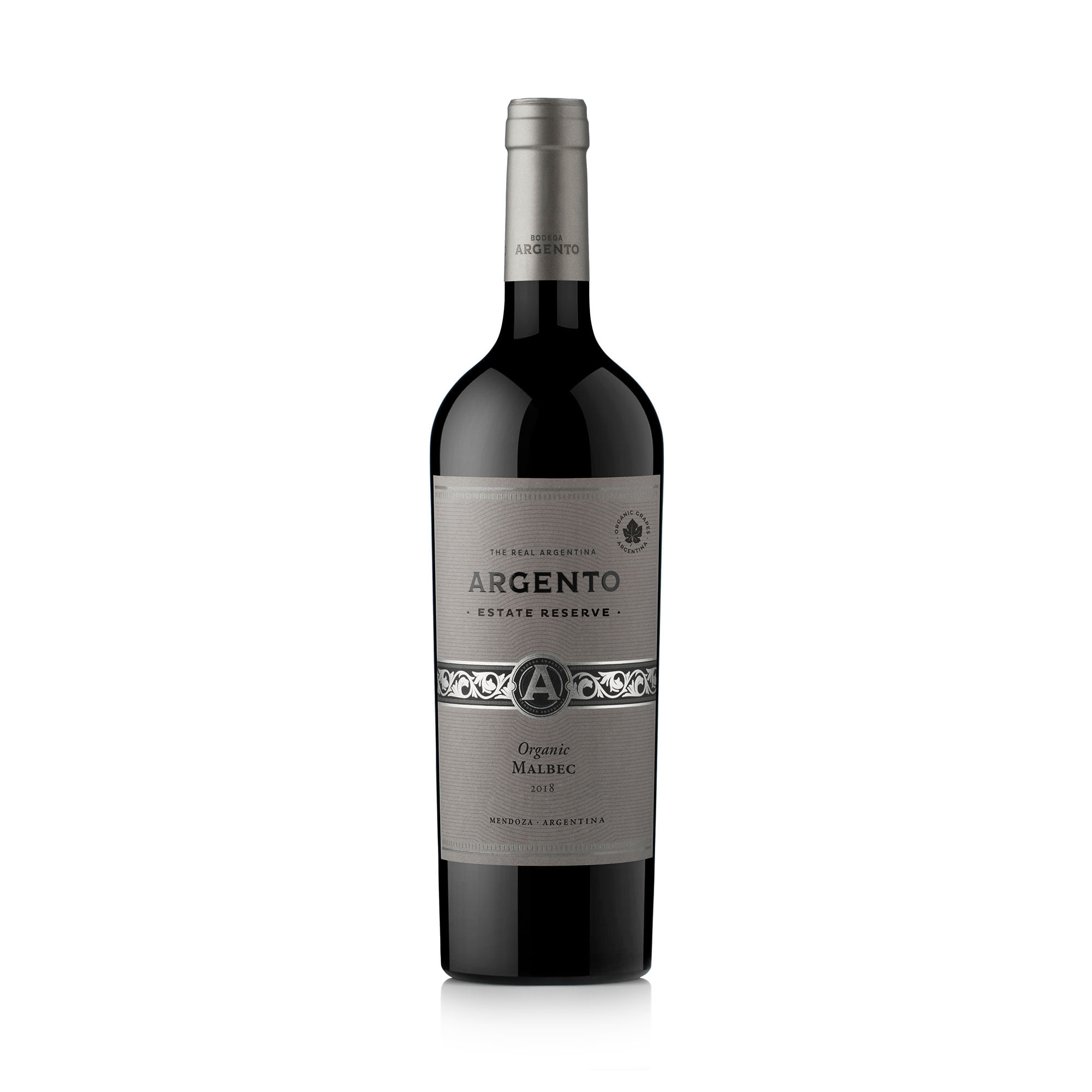 Vino tinto Argento malbec organico est res 750 cc.
