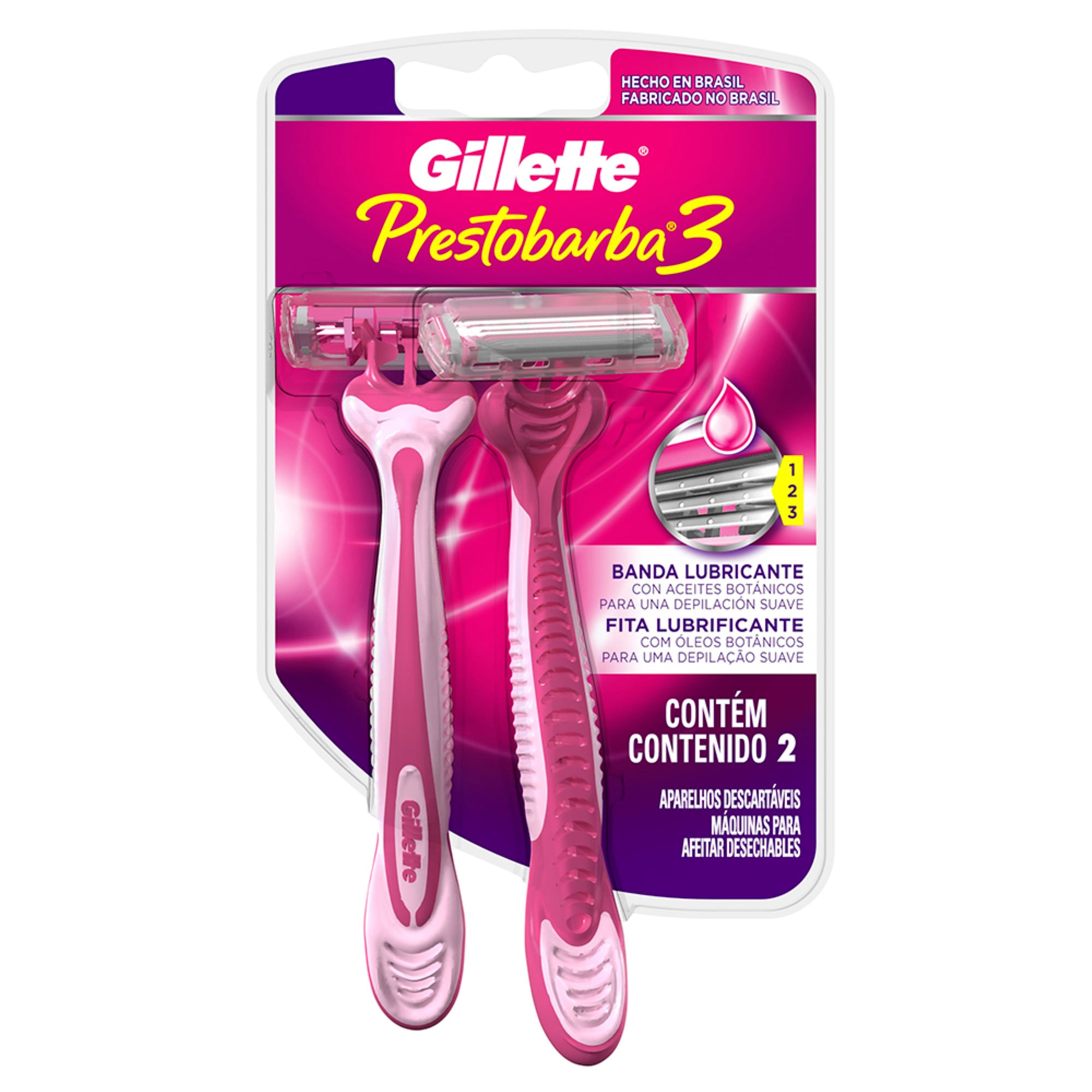 Máquina De Afeitar Desechable Prestobarba 3 Women Gillette 2u