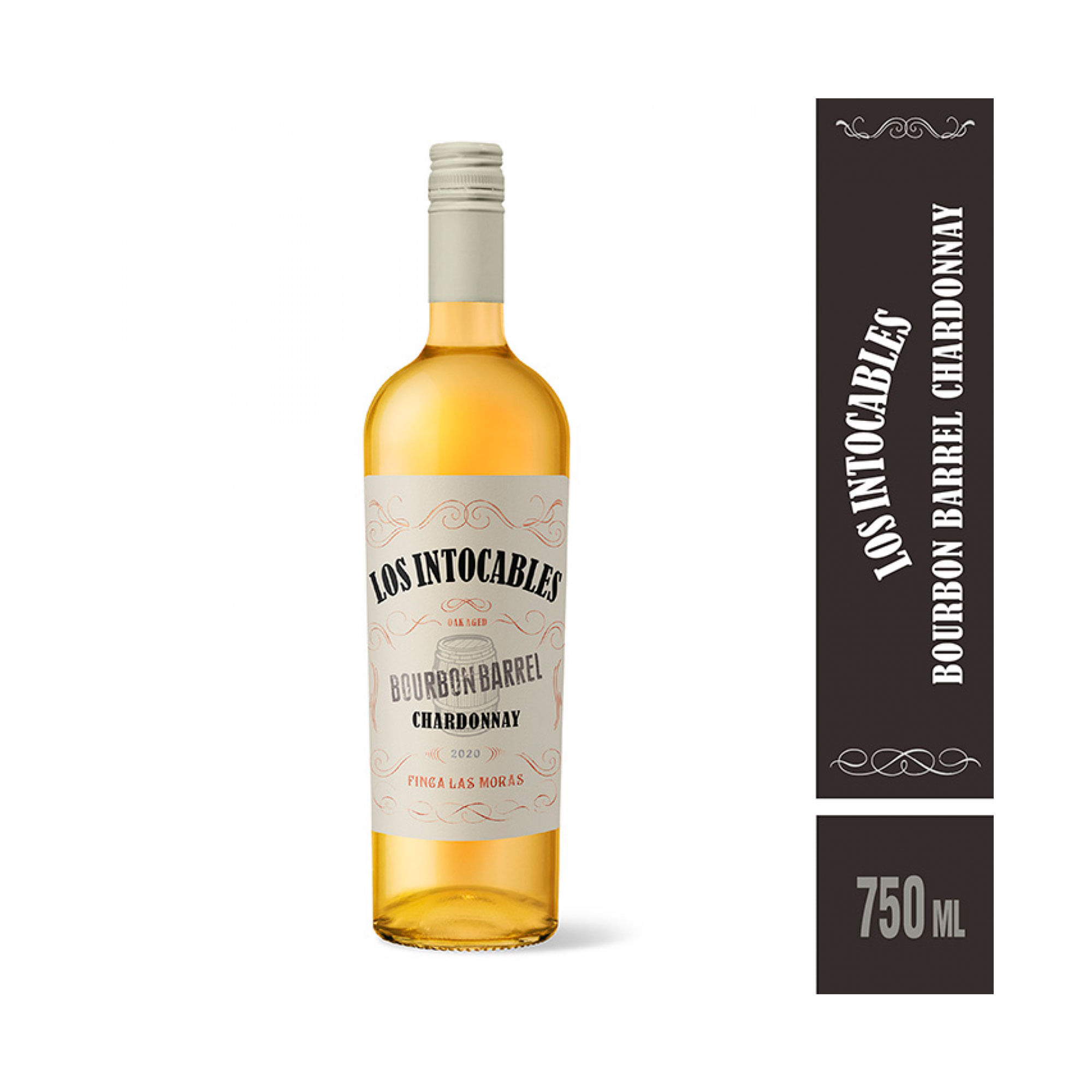 Vino blanco Chardonnay Los intocables 750 ml