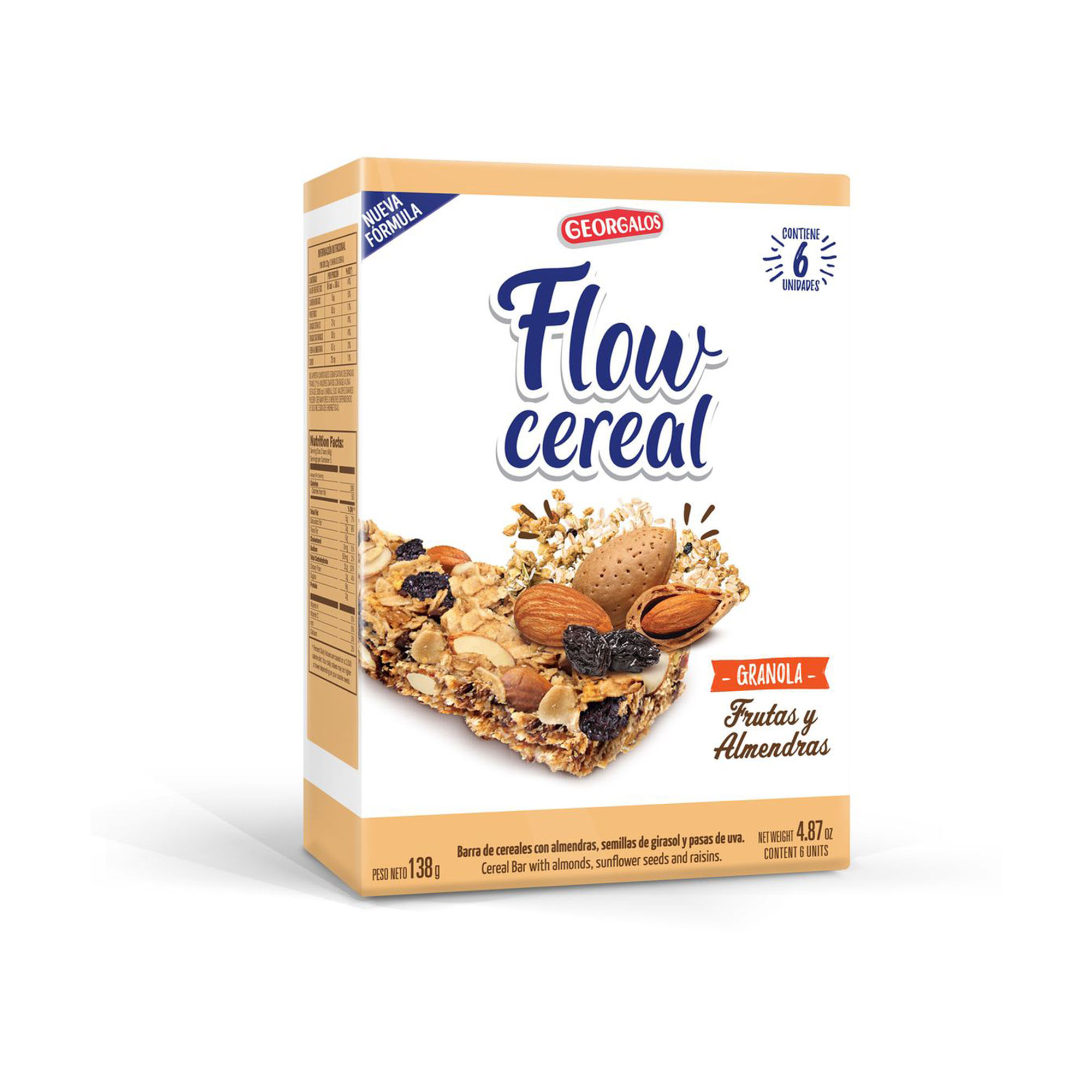 Barras De Cereal Flow Granola 138g