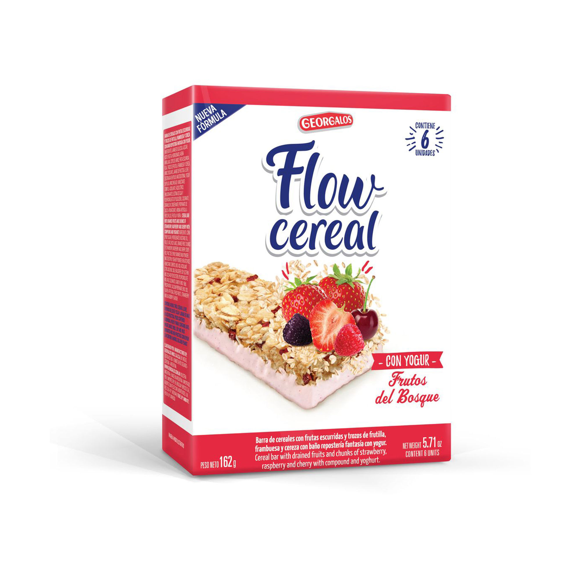 Barra Yogur Frutos Bosque Flow 6x27 Gr