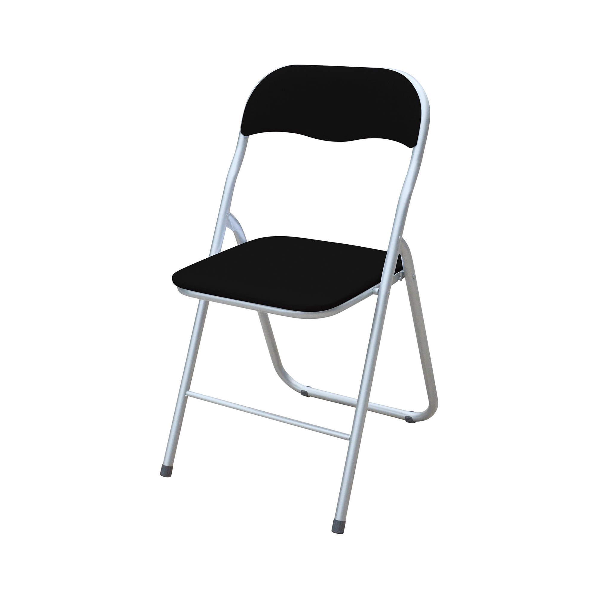 Silla plegable Carrefour Home acolchada negra