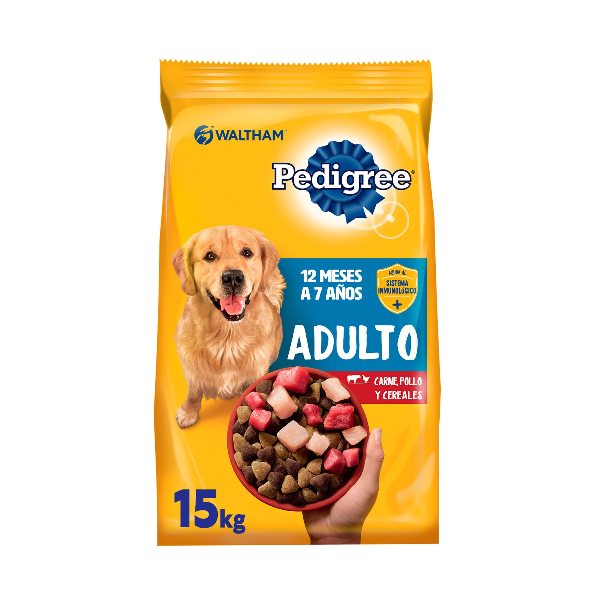 Alimento Seco Para Perro Pedigree Adulto Carne, Pollo Y Cereal 15kg