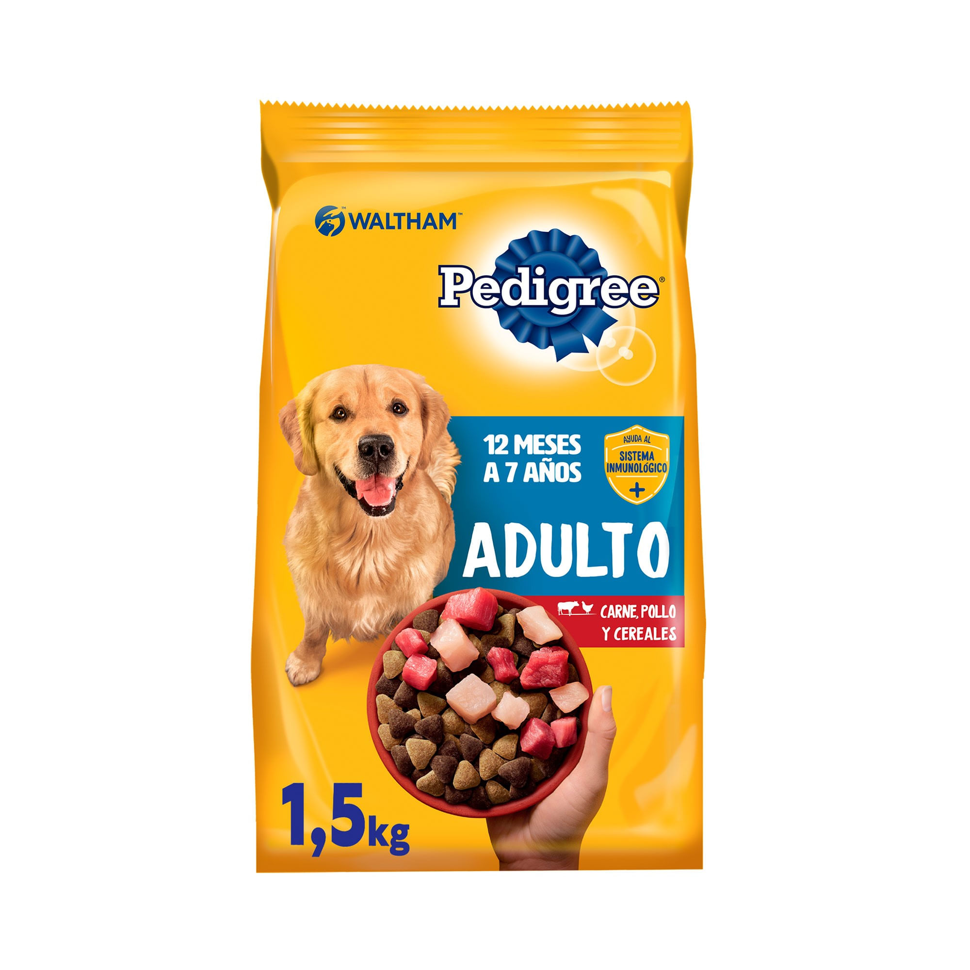 Alimento Seco Para Perro Pedigree Adulto Carne, Pollo Y Cereal 1.5kg