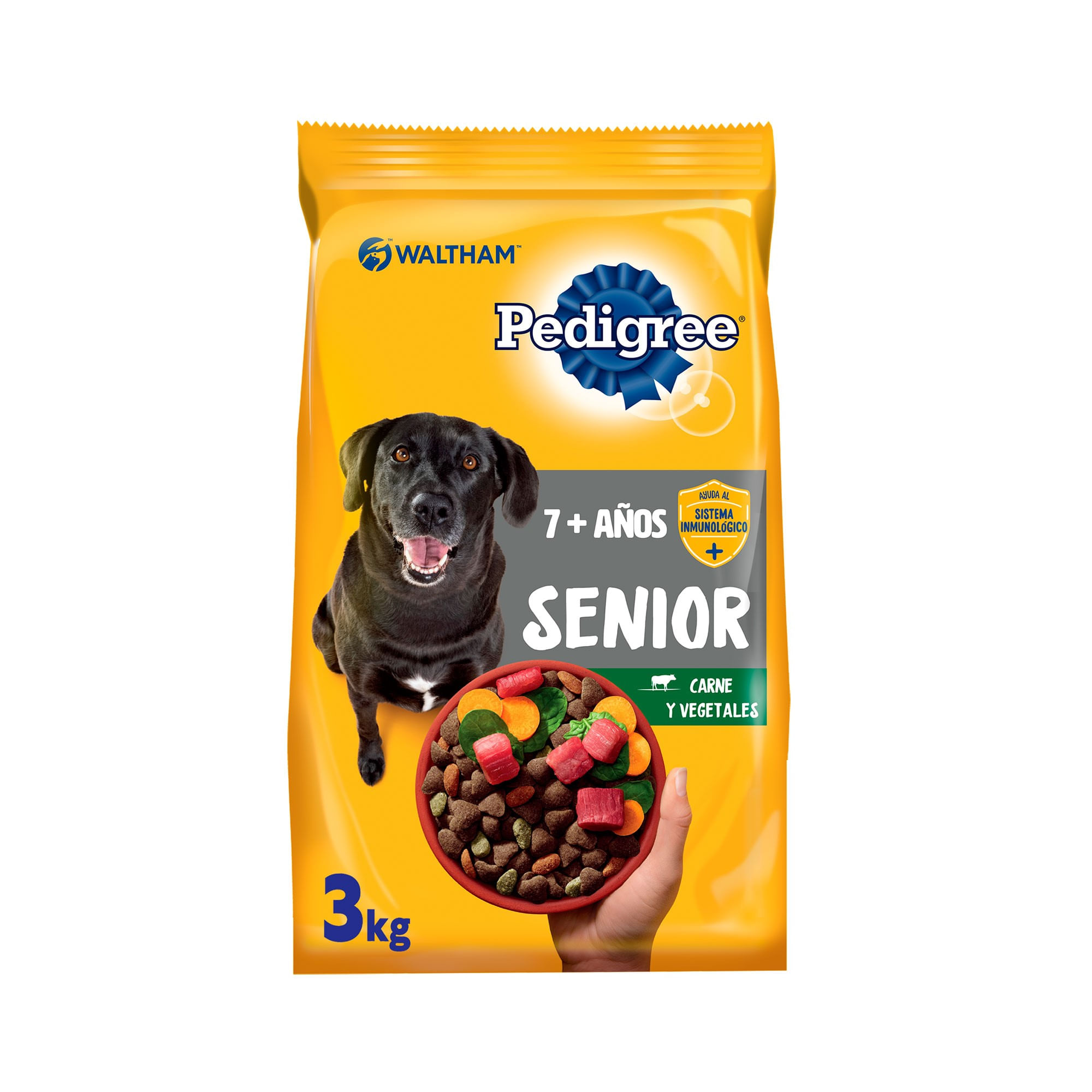 Alimento seco para perro Pedigree 3 kg. mayores 7 años