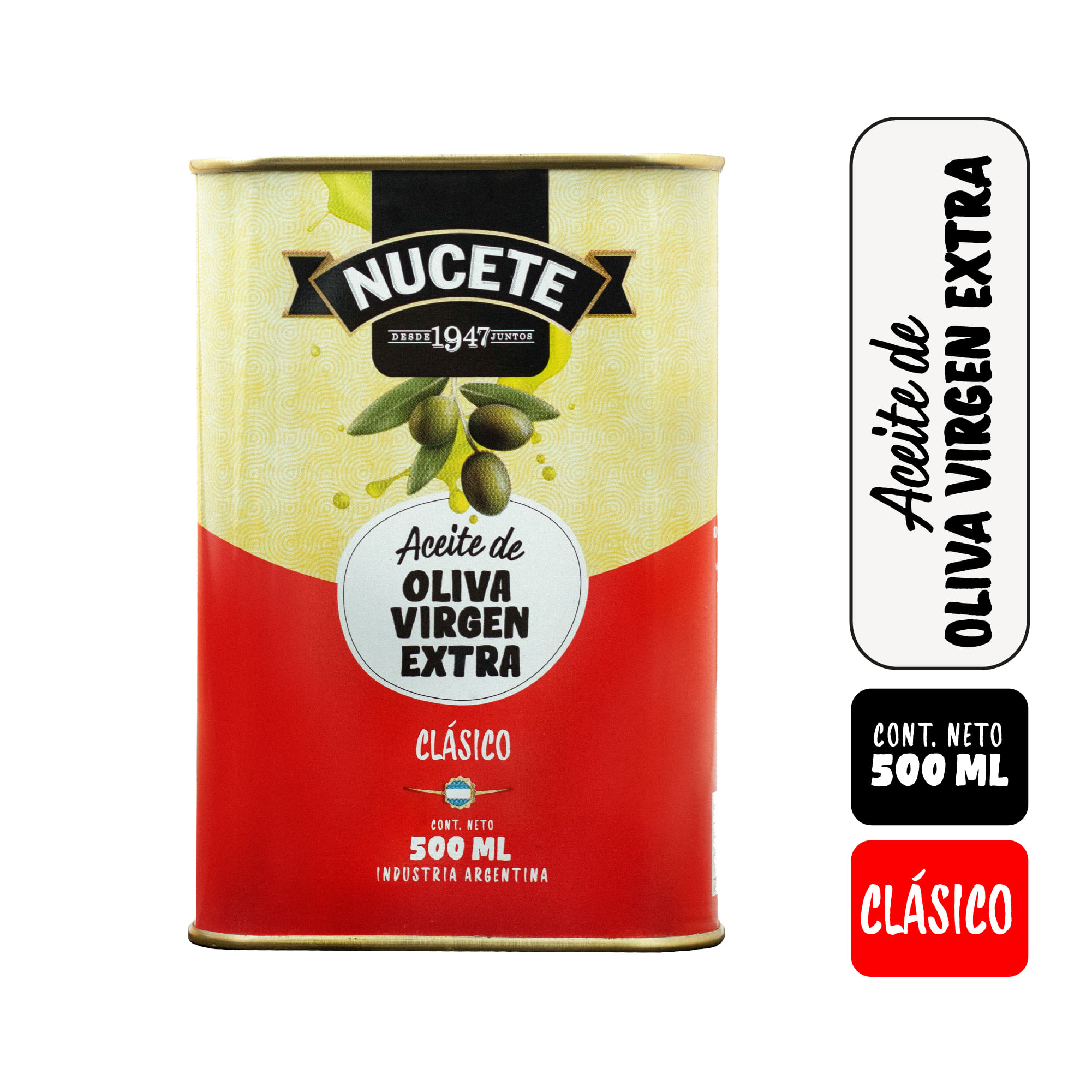 Aceite de oliva Nucete extra virgen lata 500 cc