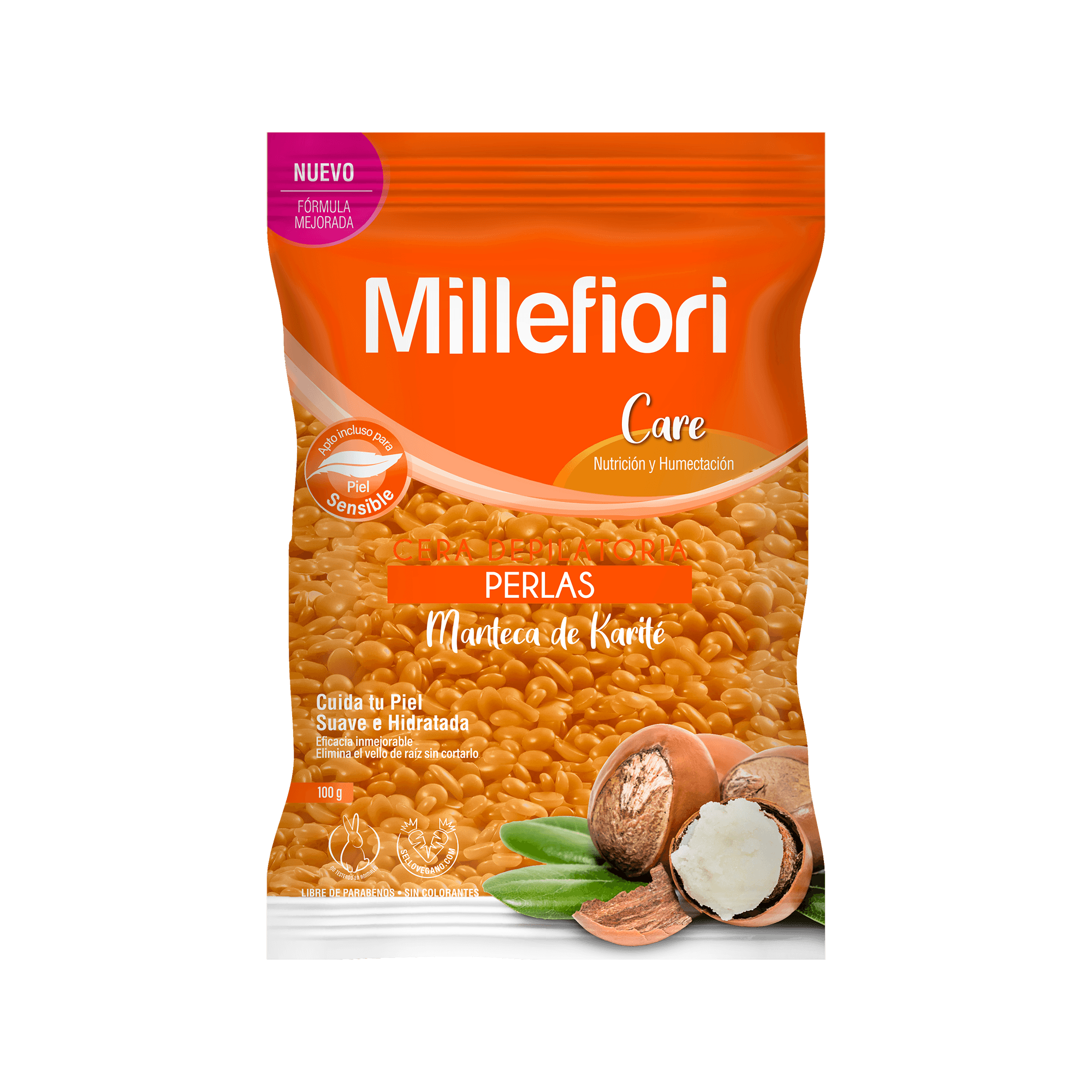 Cera depilatoria Millefiori perlas 100 g.