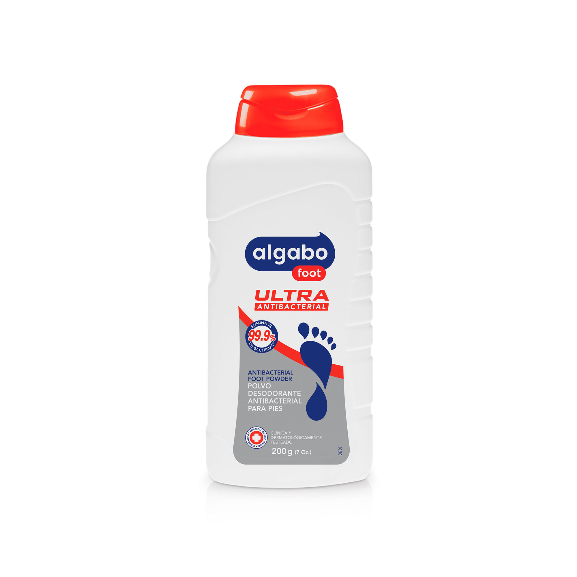 Polvo pédico Algabo foot ultra atibac 200 g.