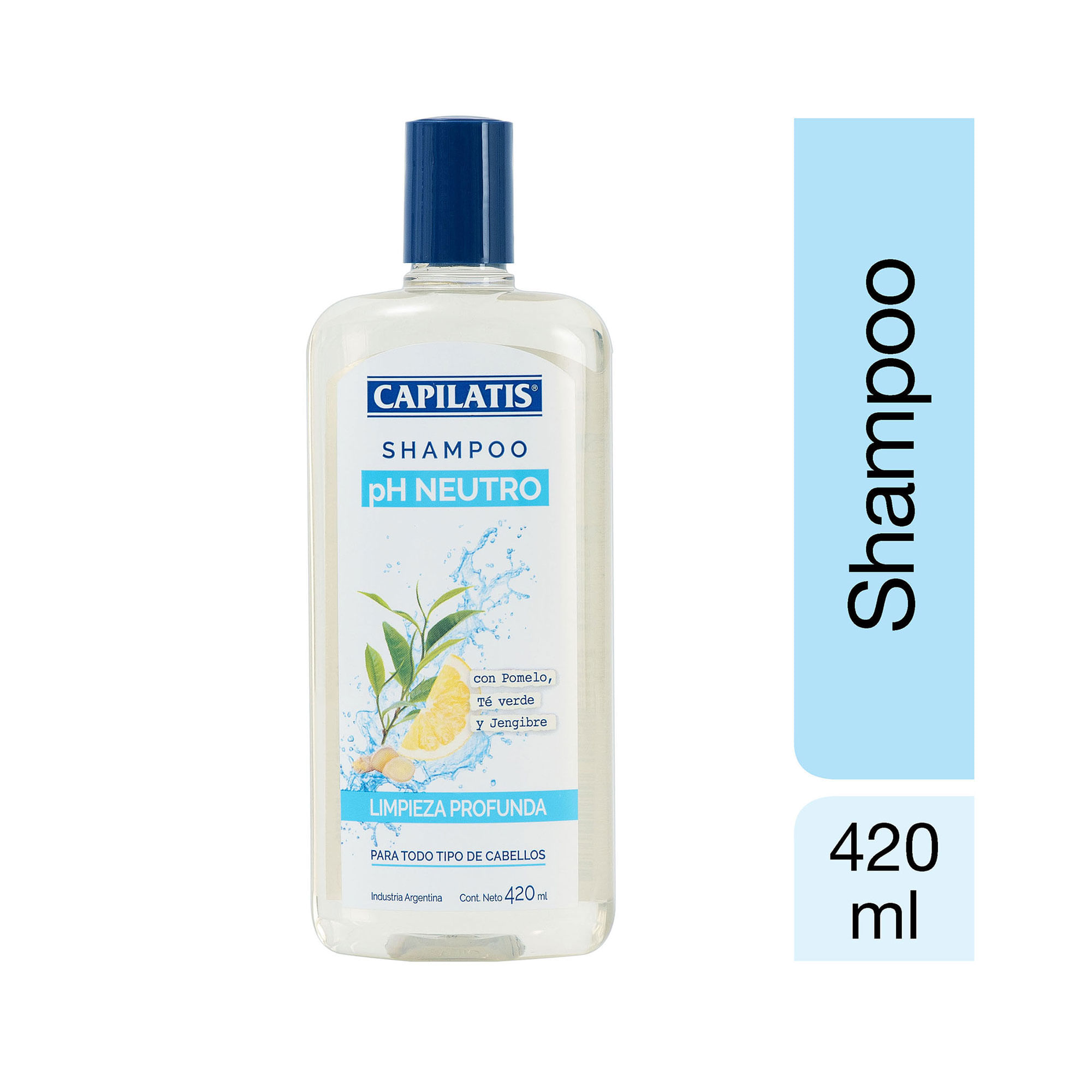 Shampoo Limpieza Profunda Ph Neutro Capilatis 410ml