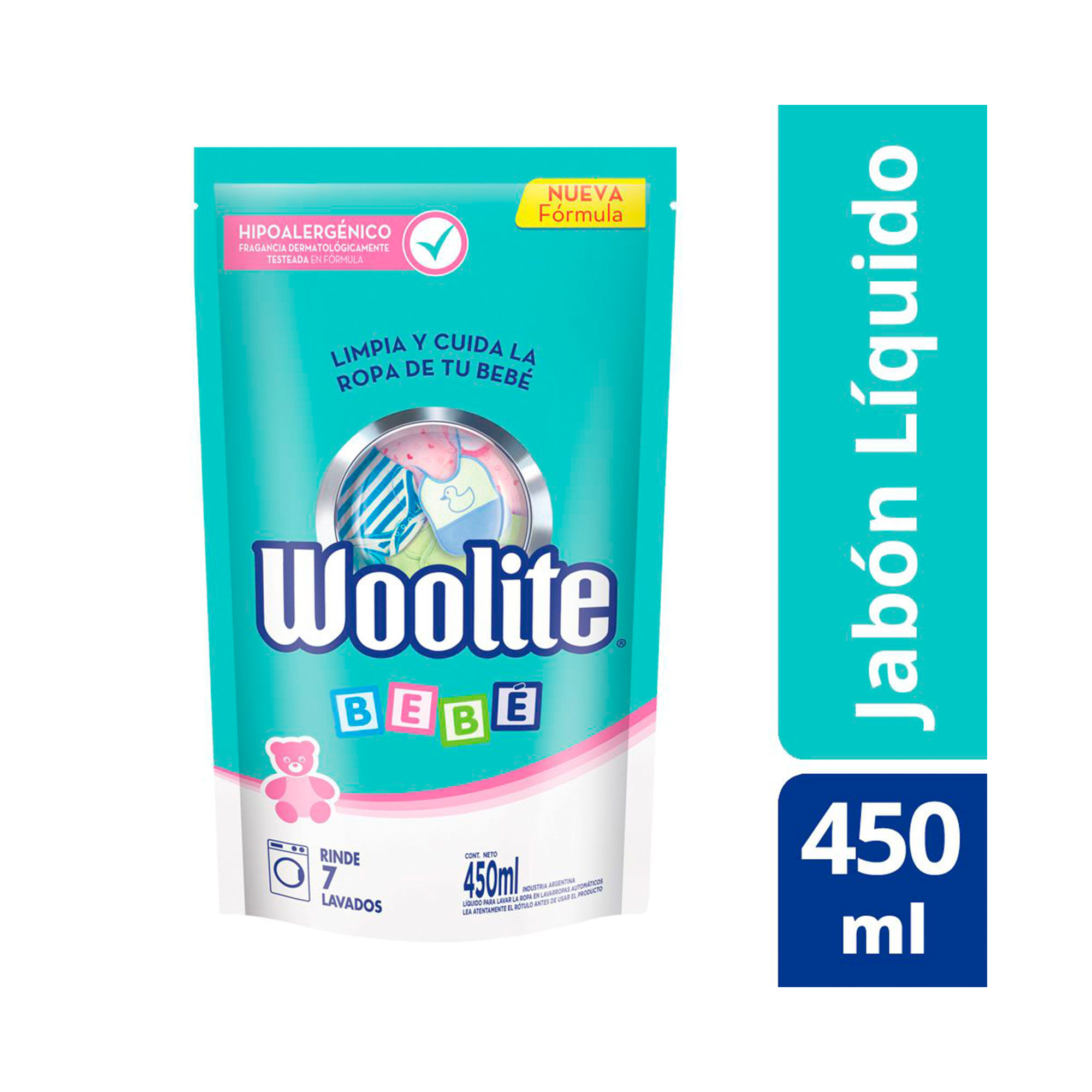 Jabón Líquido Ropa Woolite Bebé Repuesto 450 Ml