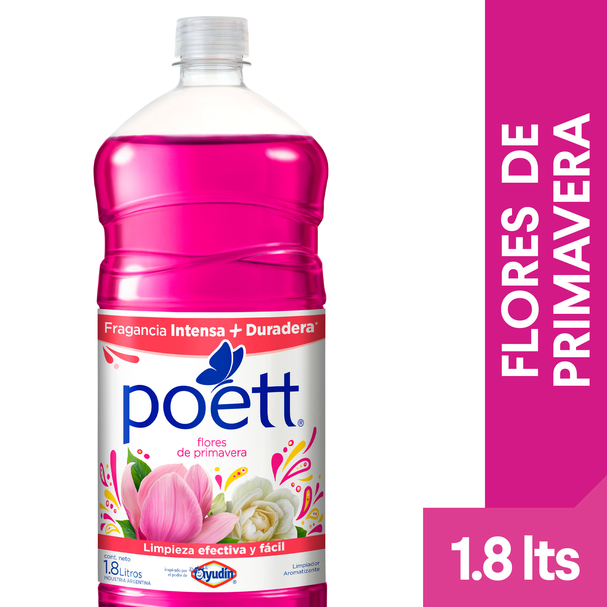 Limpiador Líquido Aromatizante Poett Flores De Primavera 1.8 Lts