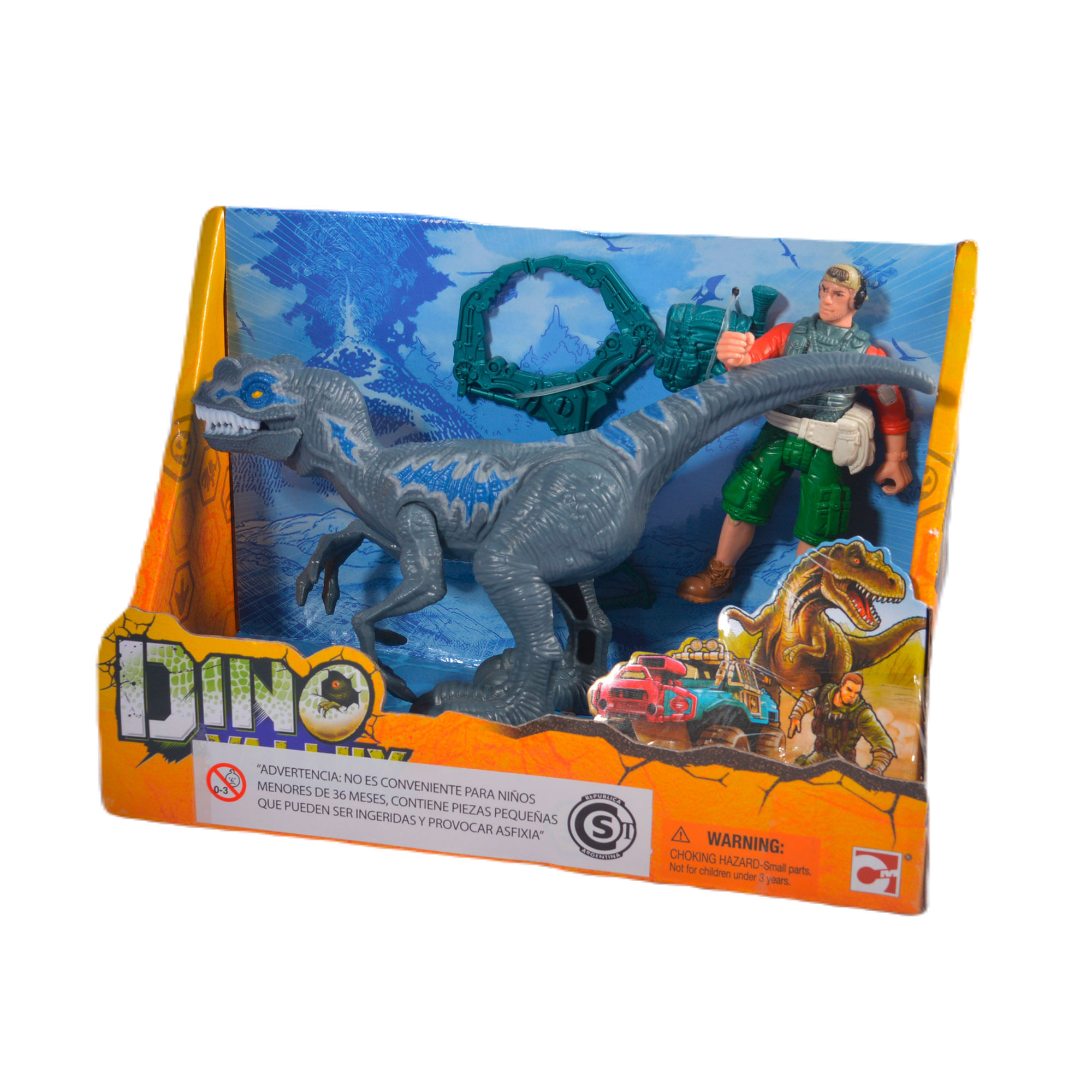 Dino valley set dinosaurio con figura