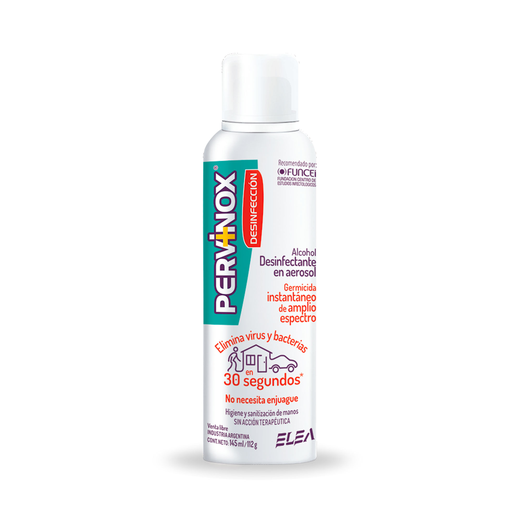 Alcohol en aerosol Pervinox desinfectante 145 cc.