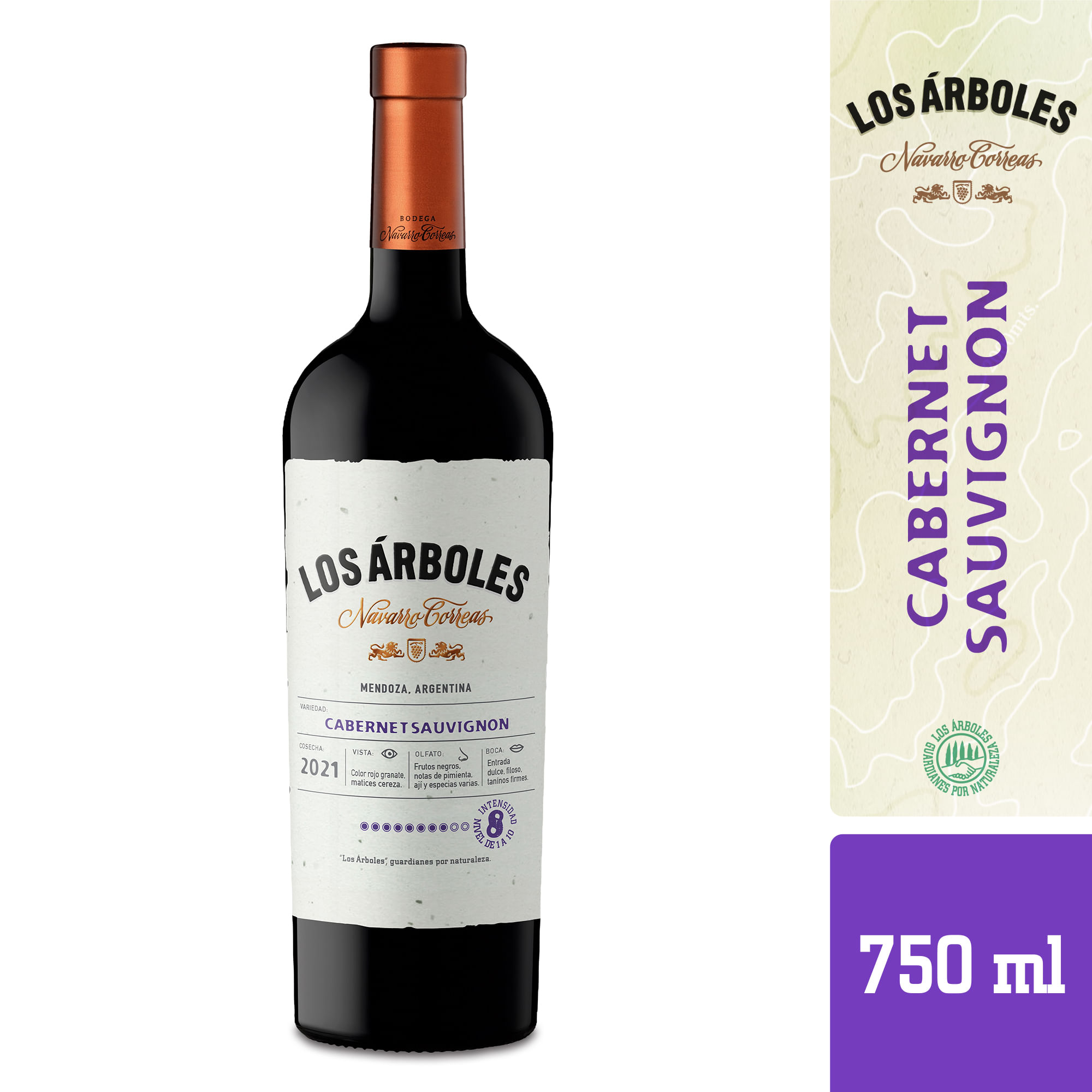 Vino tinto Cabernet Sauvignon Los Árboles 750 ml