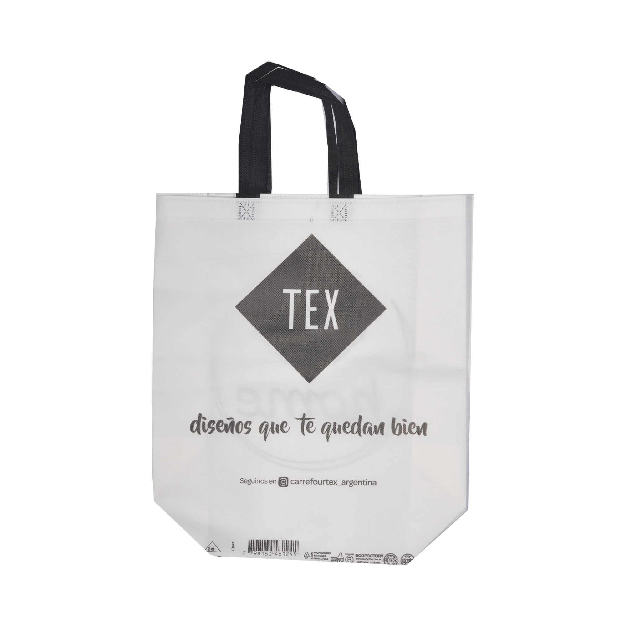 Bolsa Carrefour Home tex friselina 40x40 cm xl box