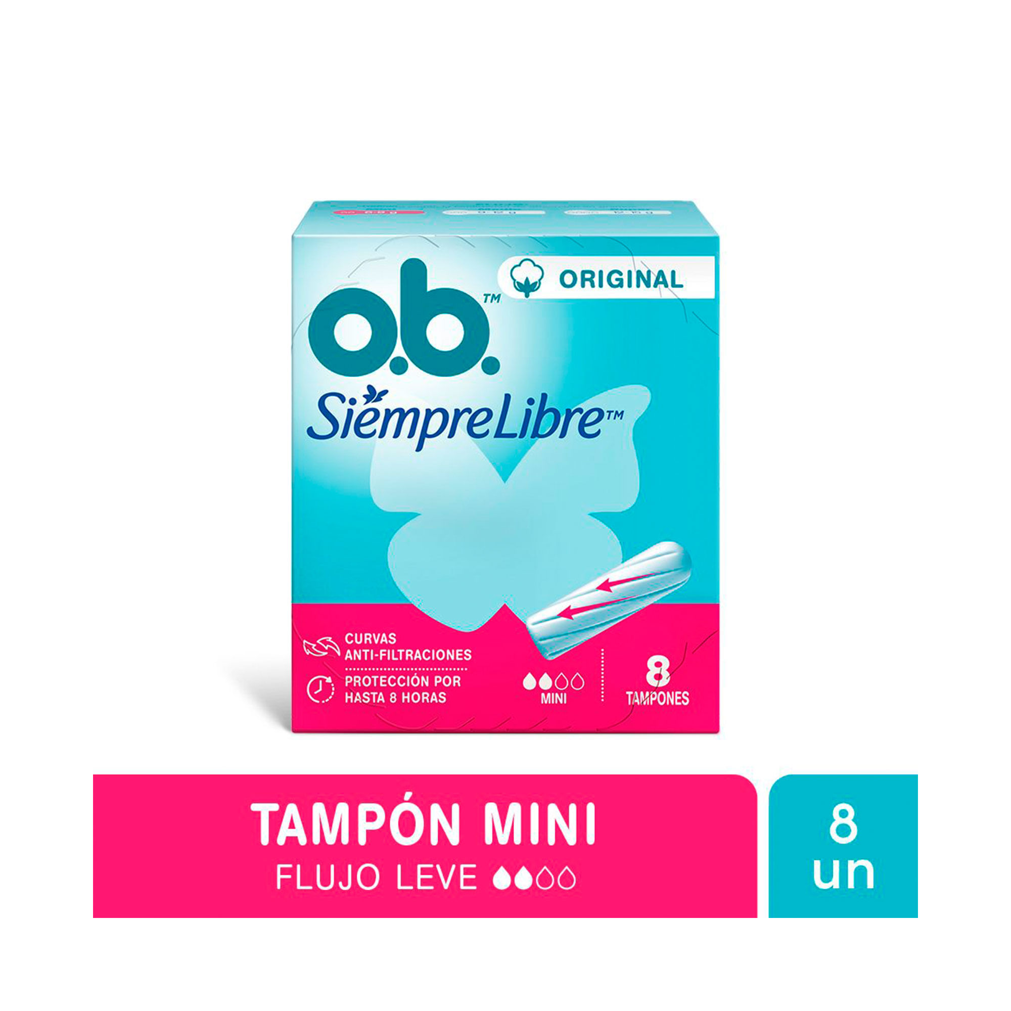 Tampones Ob Siempre Libre Mini X 8 Un.