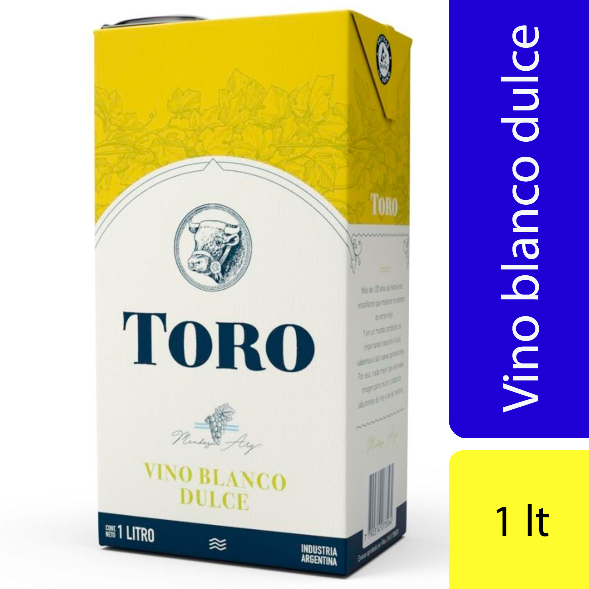 Vino blanco dulce Toro brick 1 lt
