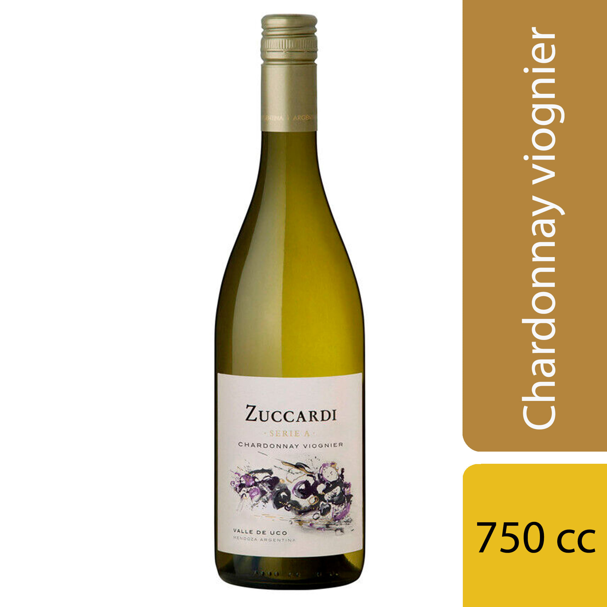 Vino blanco Chardonnay Viognier Zuccardi Serie A 750 ml