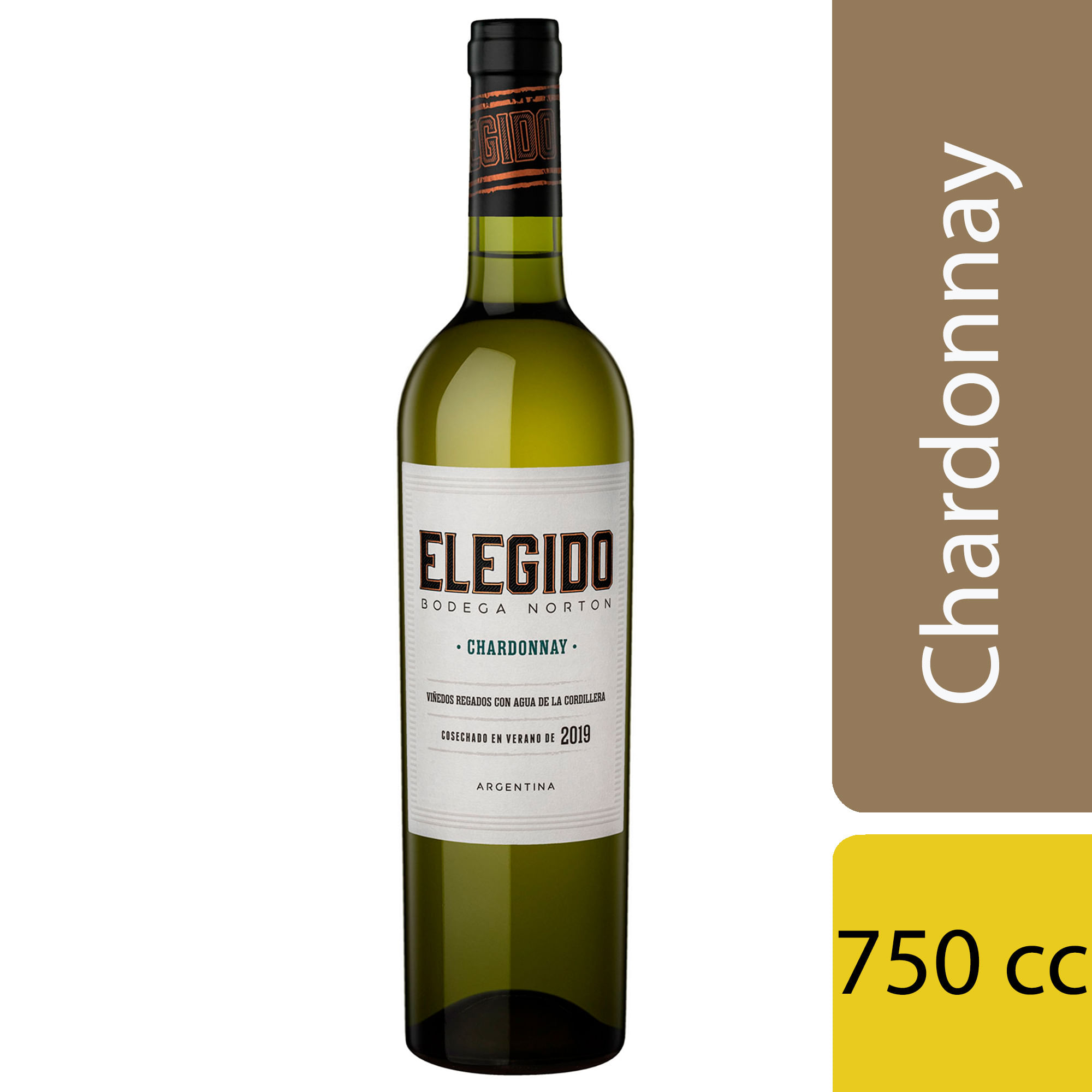 Vino blanco Chardonnay Elegido 750 ml