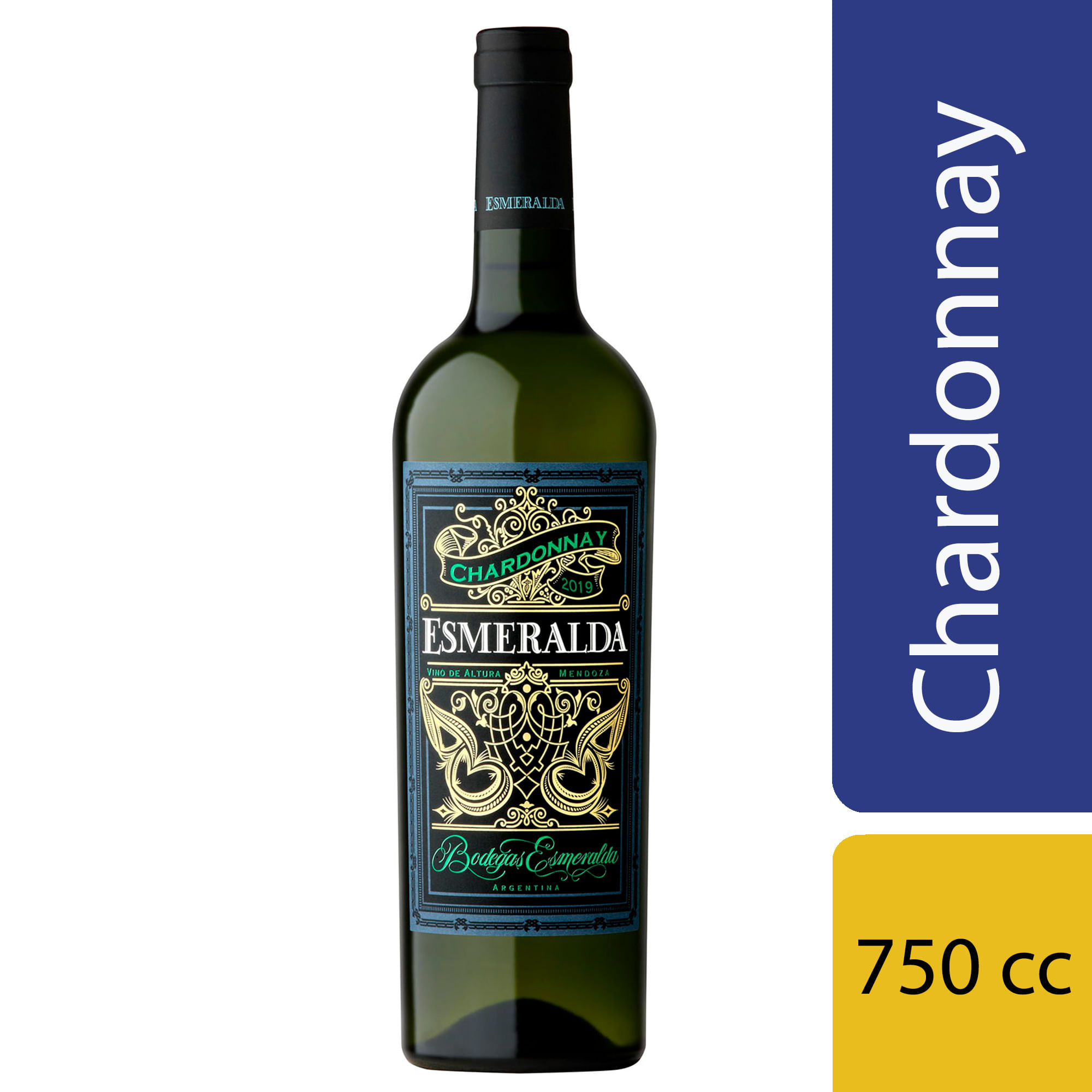 Vino blanco Chardonnay Esmeralda 750 ml