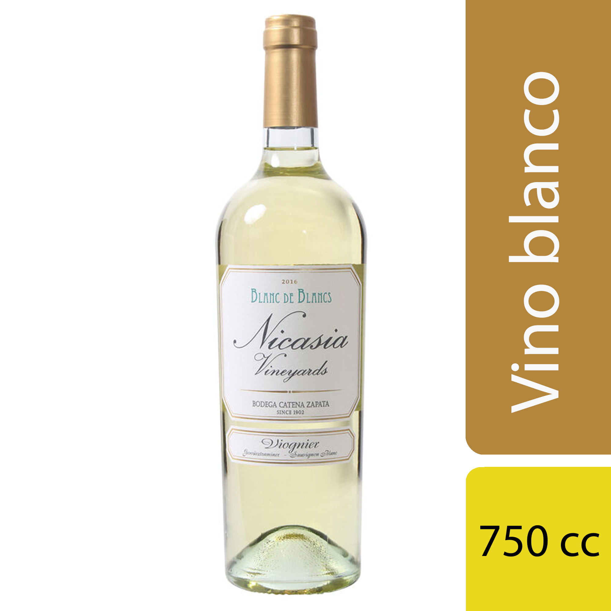 Vino blanco Blend de blanc Nicasia 750 ml