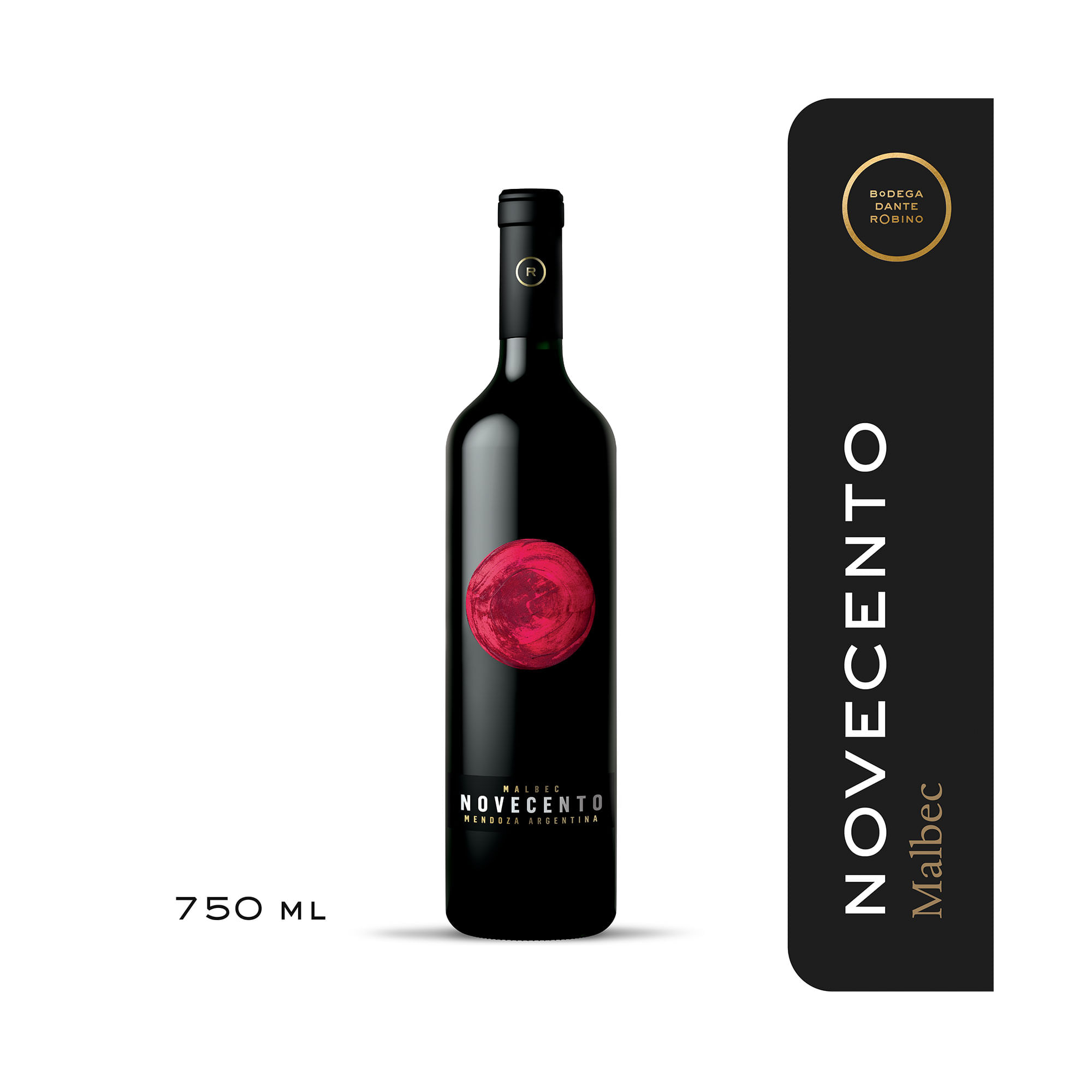 Vino tinto Malbec Novecento 750 ml