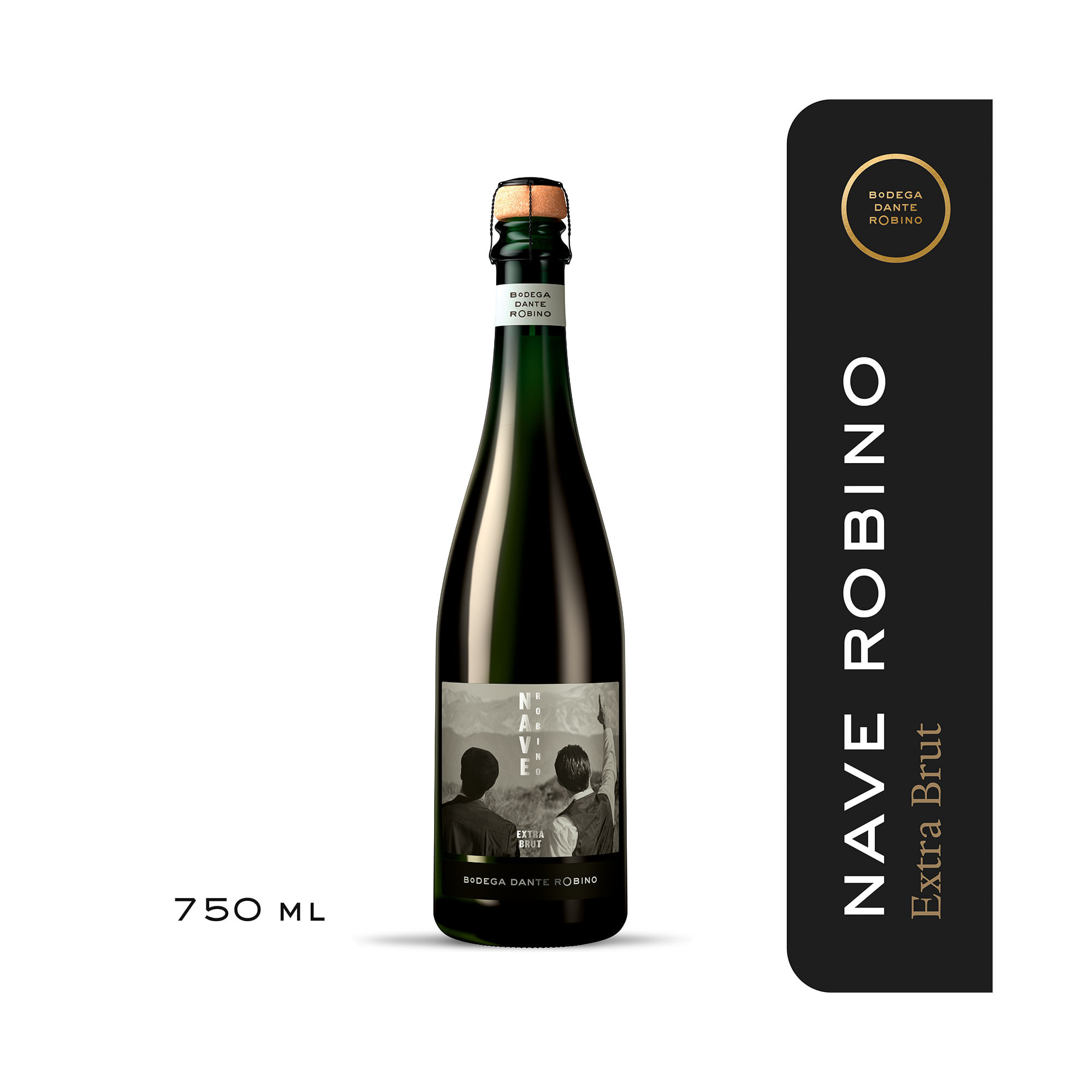 Espumante Dante Robino extra brut nave 750 cc.
