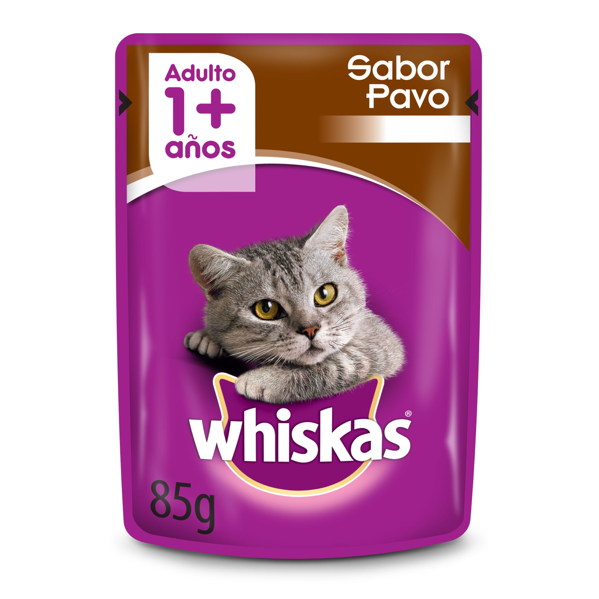 Alimento húmedo para gato Whiskas 85 g. pavo