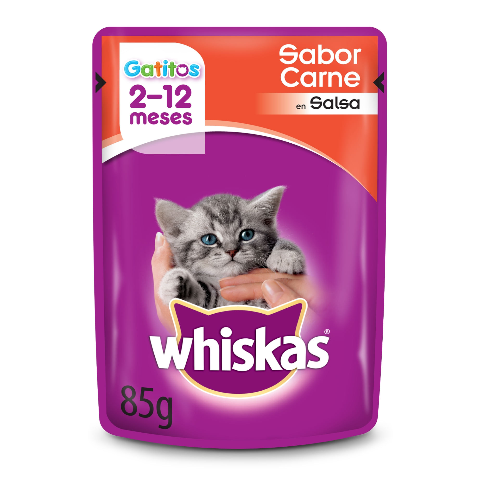 Alimento Húmedo Whiskas Para Gato Adulto Carne 85 G