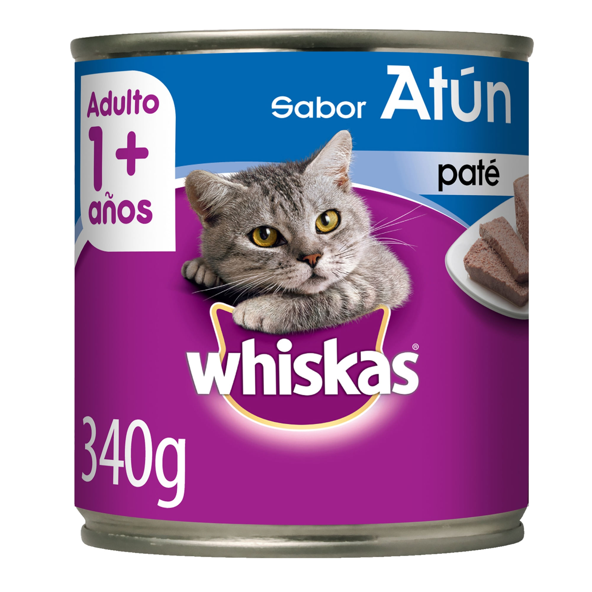 Alimento húmedo para gato Whiskas 340 g. atún