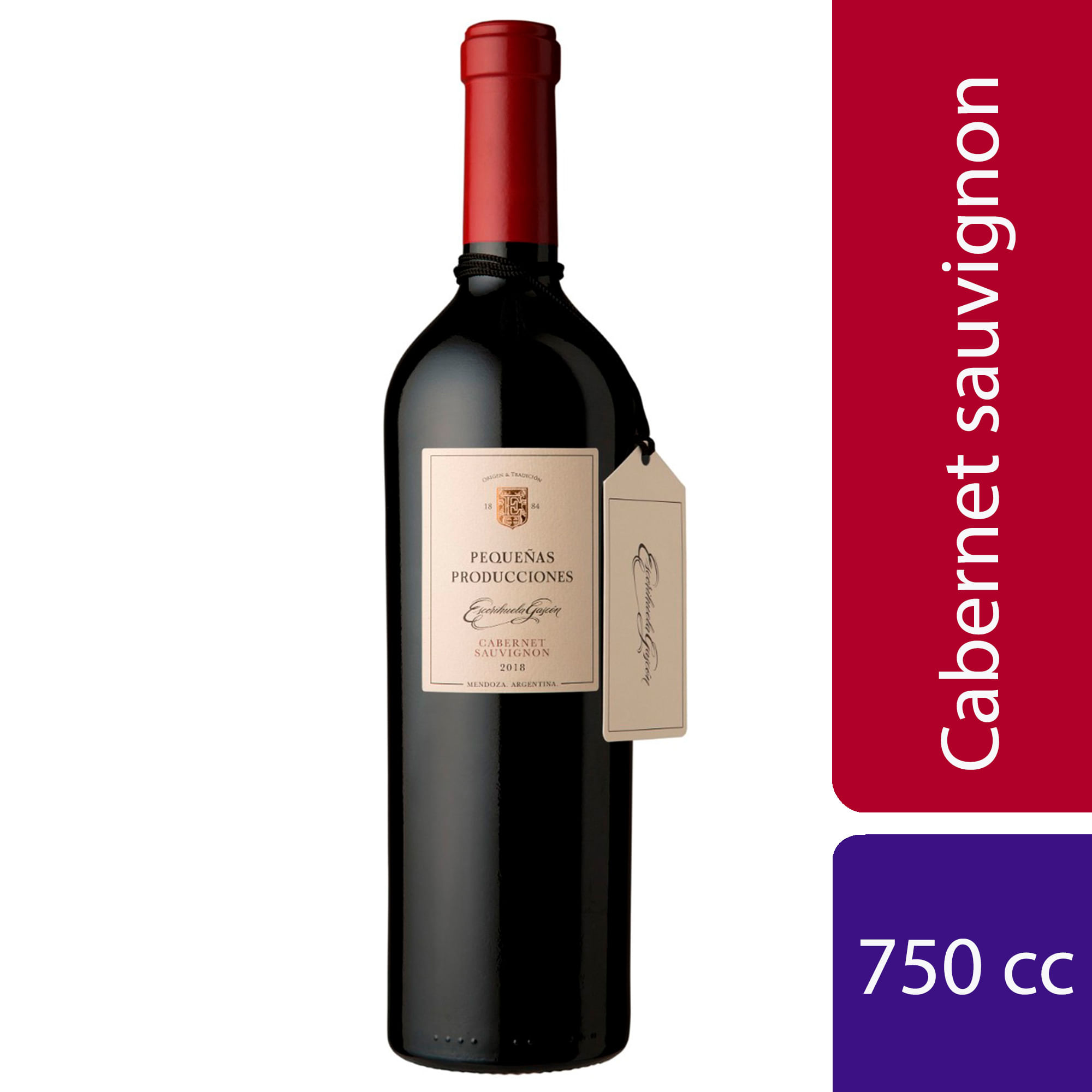 Vino tinto Cabernet Sauvignon Escorihuela Gascón 750 ml