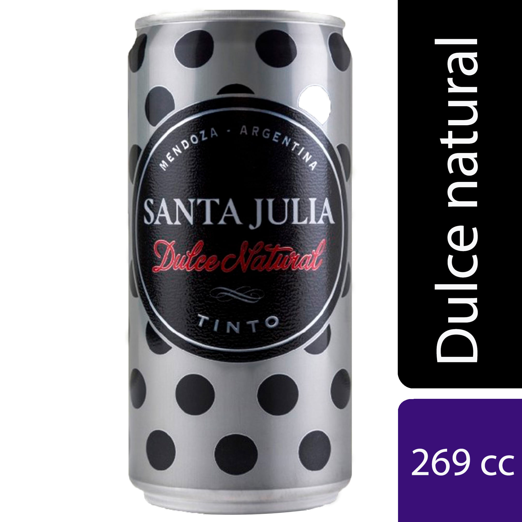 Vino tinto dulce Santa Julia en lata 269 ml