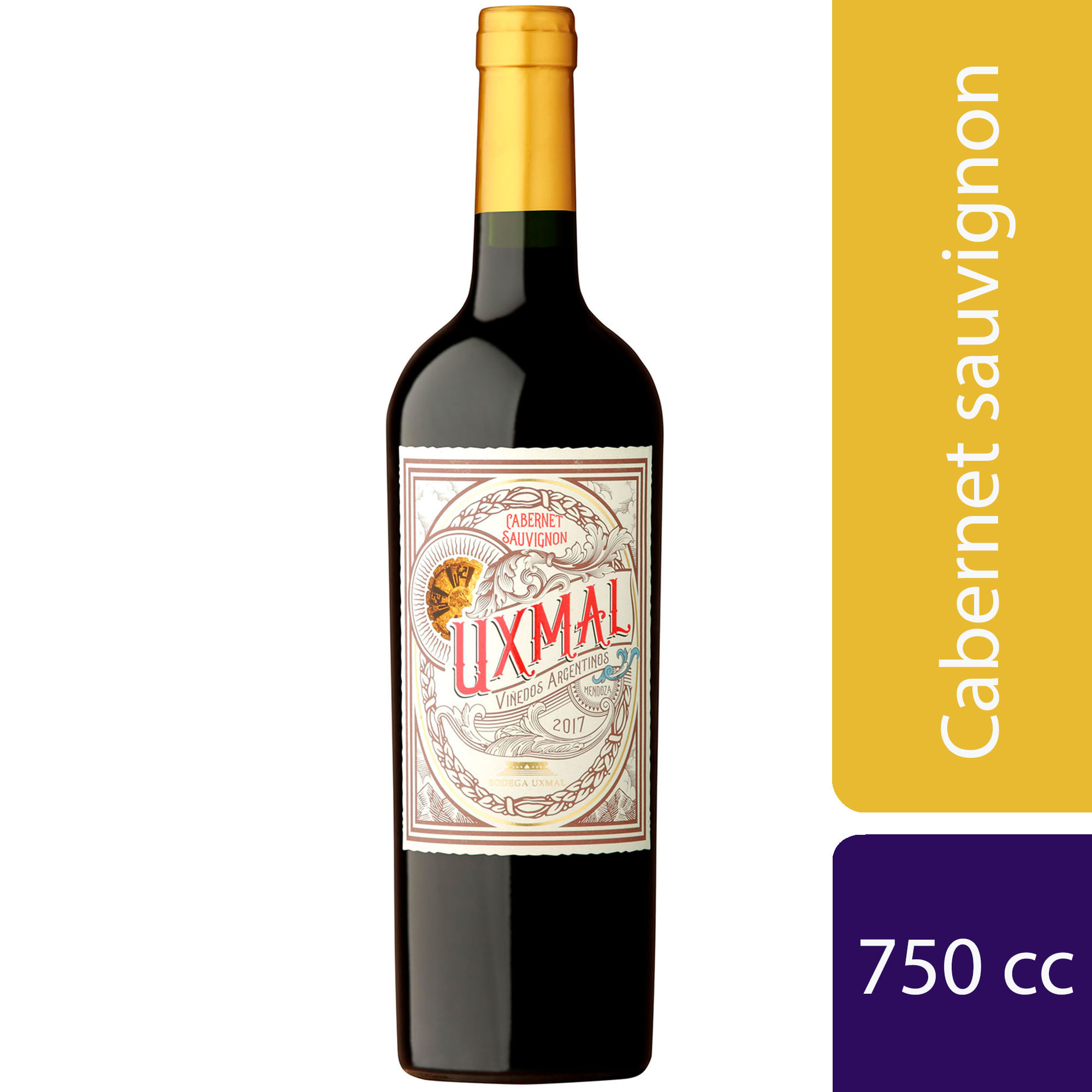 Vino tinto Cabernet Sauvignon Uxmal 750 ml