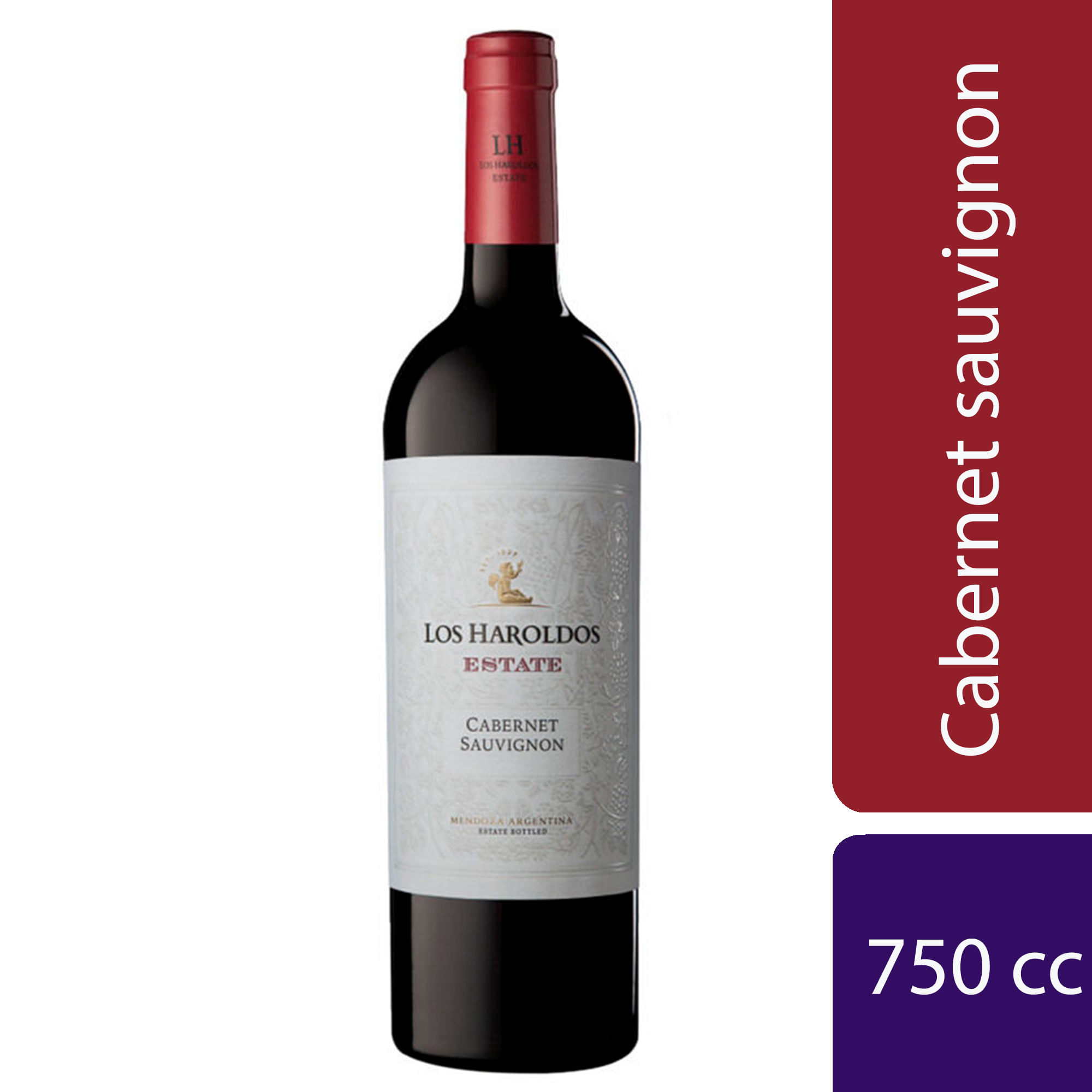 Vino tinto Cabernet Sauvignon Los Haroldos Estate 750 ml