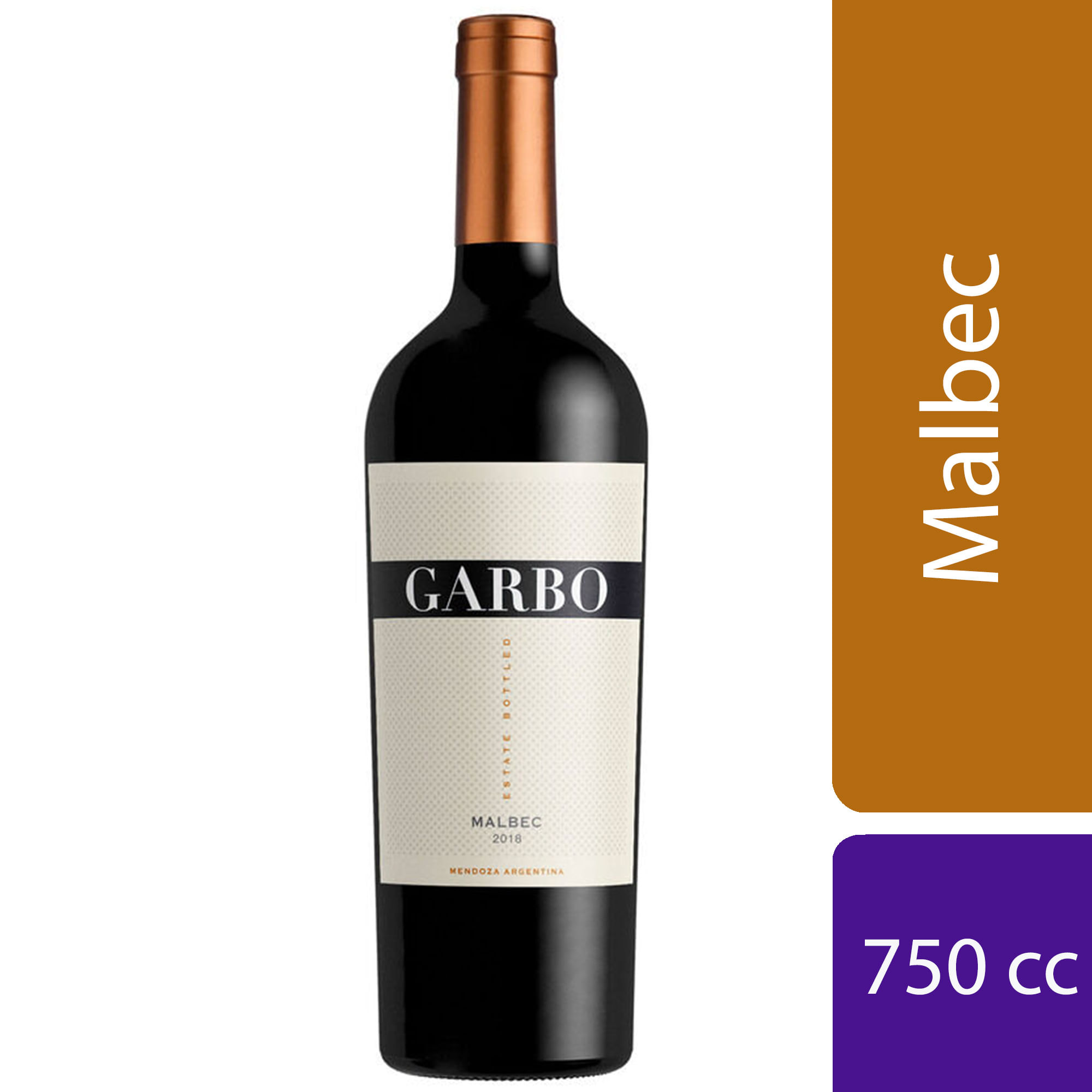 Vino tinto Malbec Garbo 750 ml