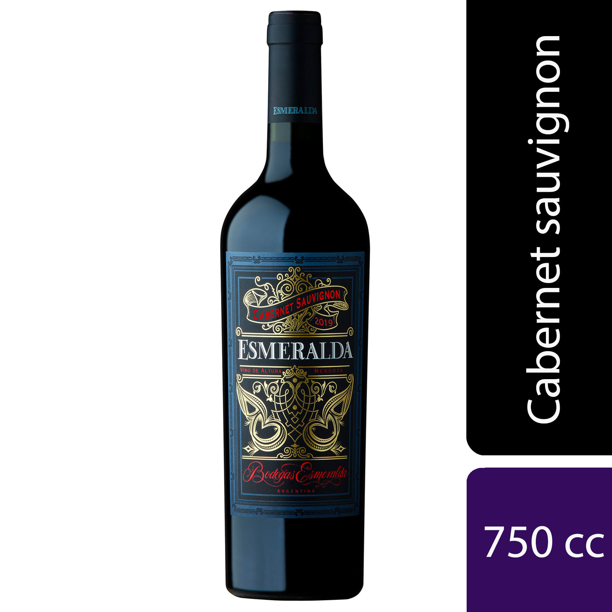 Vino tinto Cabernet Sauvignon Esmeralda 750 ml