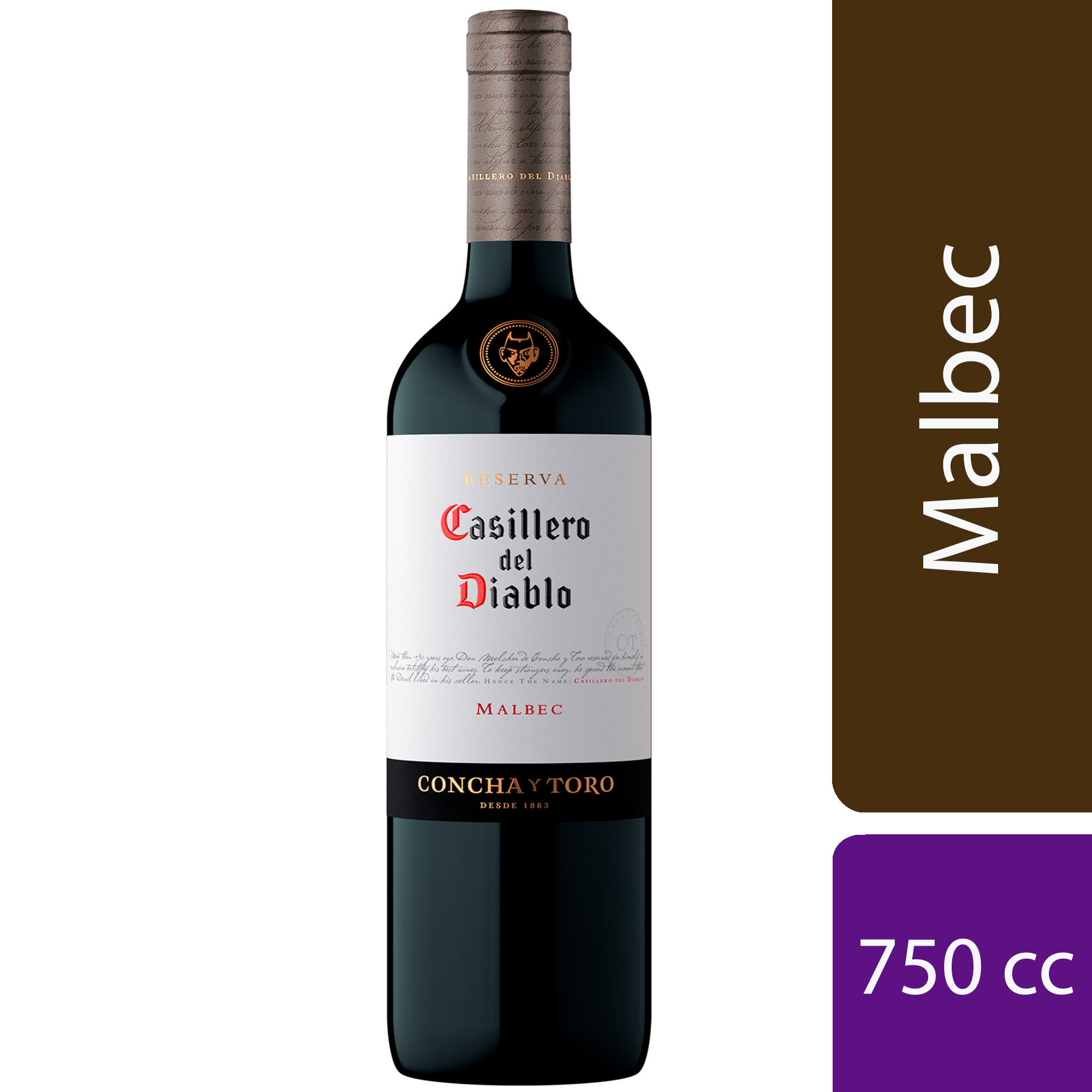 Vino tinto Malbec Casillero del Diablo 750 ml