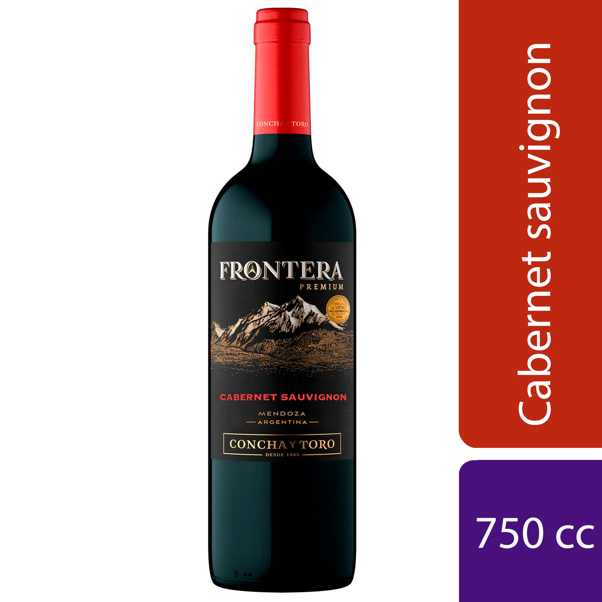 Vino tinto Cabernet Sauvignon Frontera 750 ml