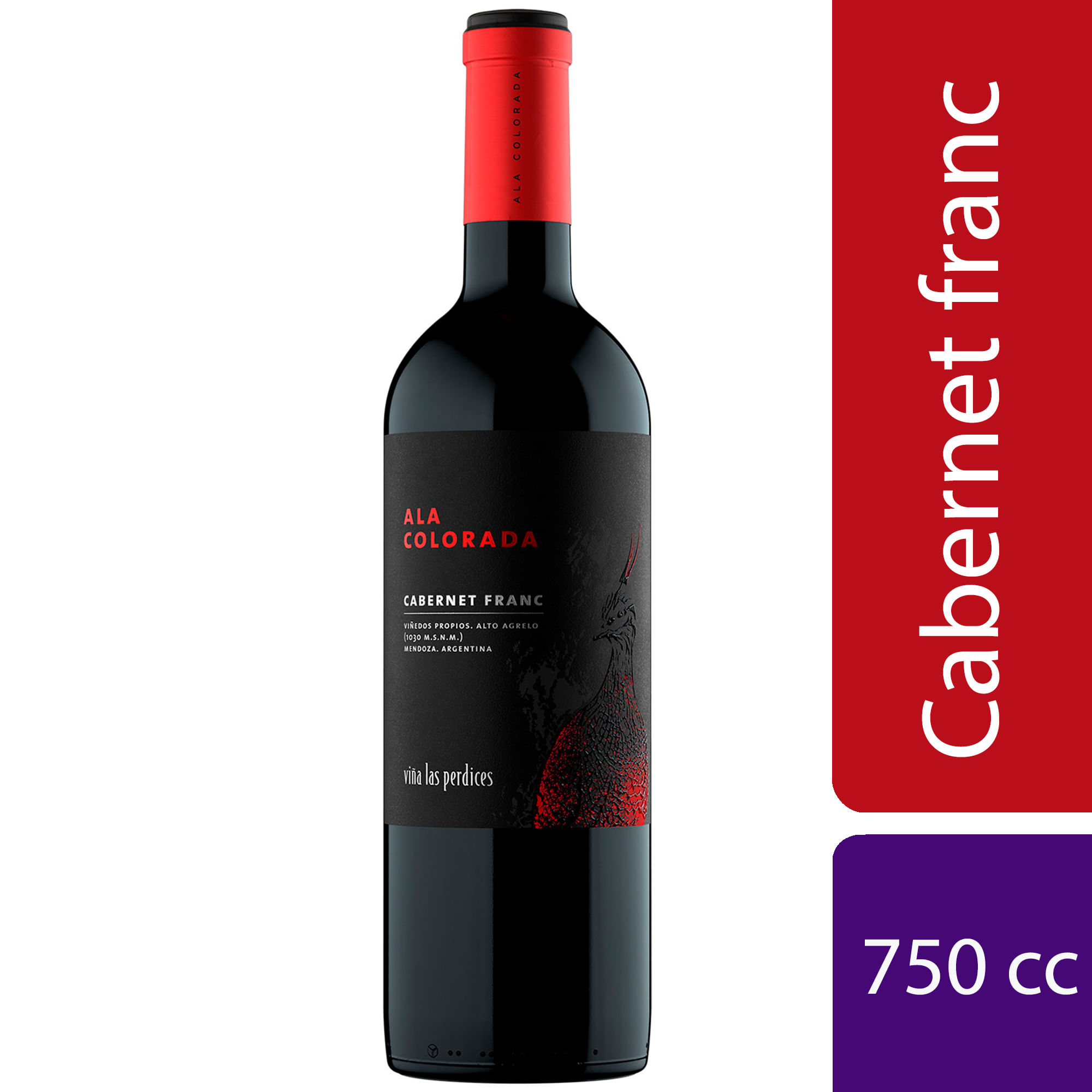 Vino Ala Colorada Cabernet Franc 750 Cc Las Perdices