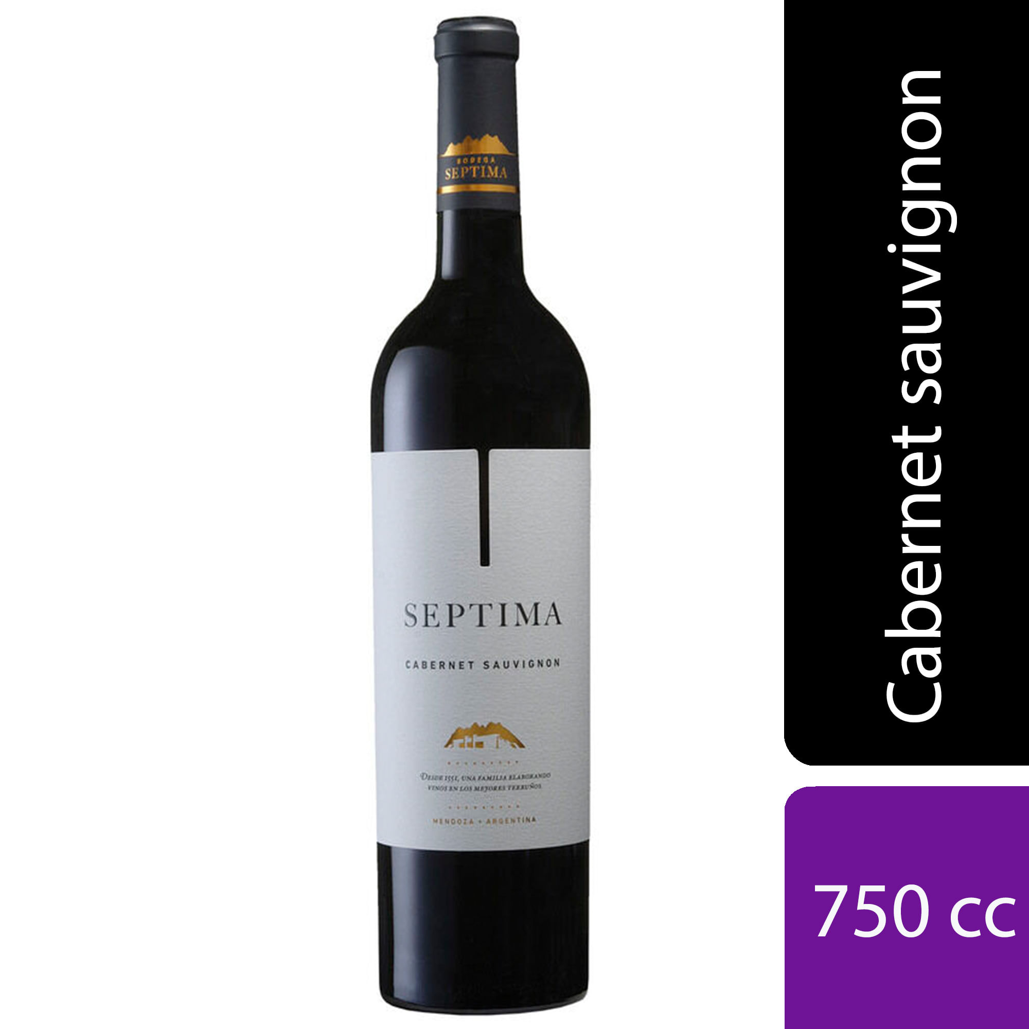 Vino tinto Cabernet Sauvignon Séptima 750 ml