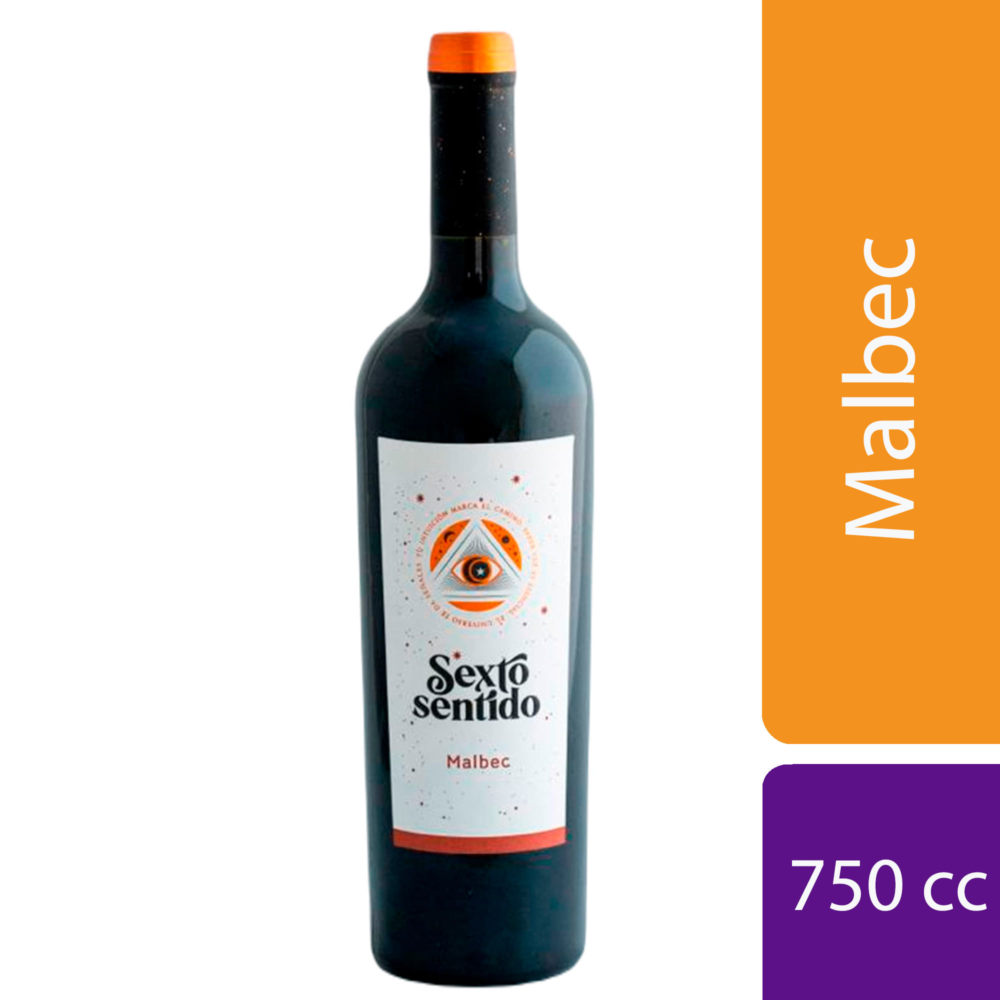 Vino tinto Malbec Sexto Sentido 750 ml