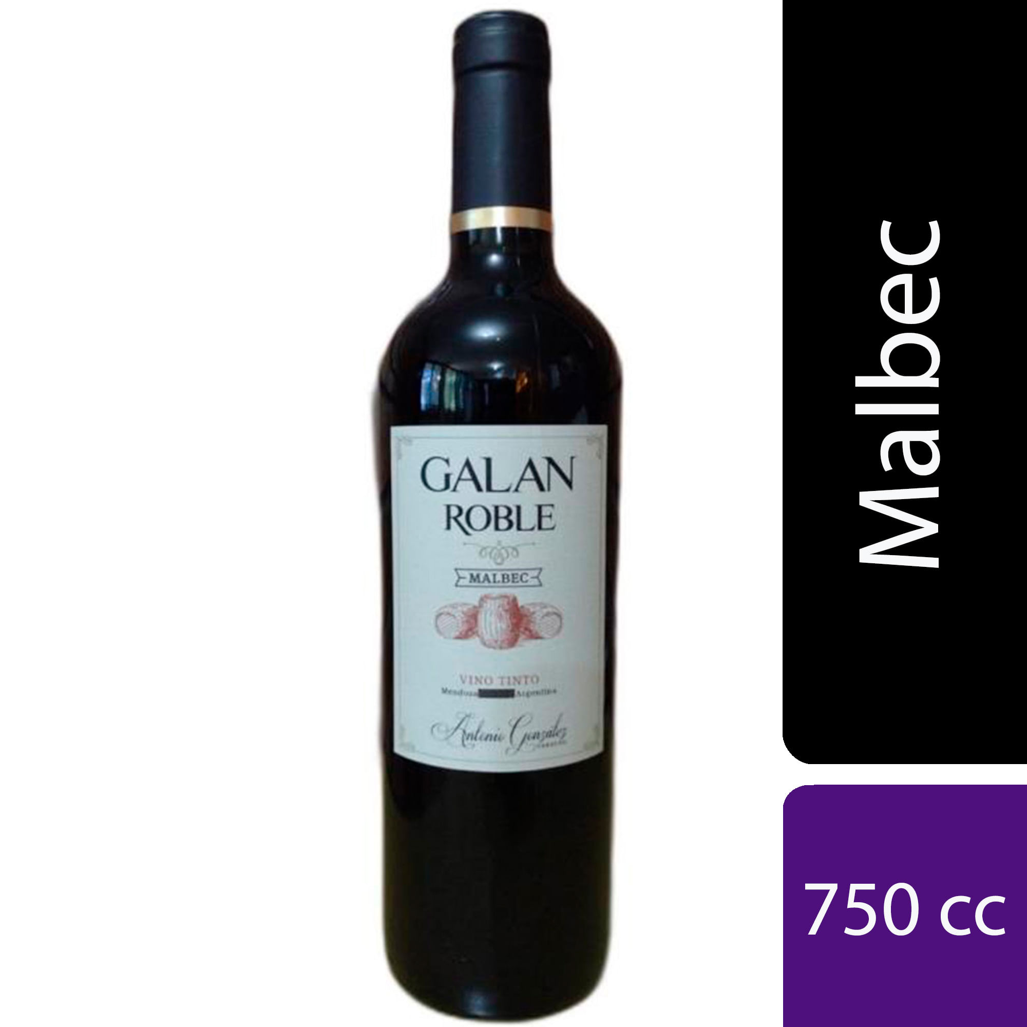 Vino tinto Malbec Galán 750 ml