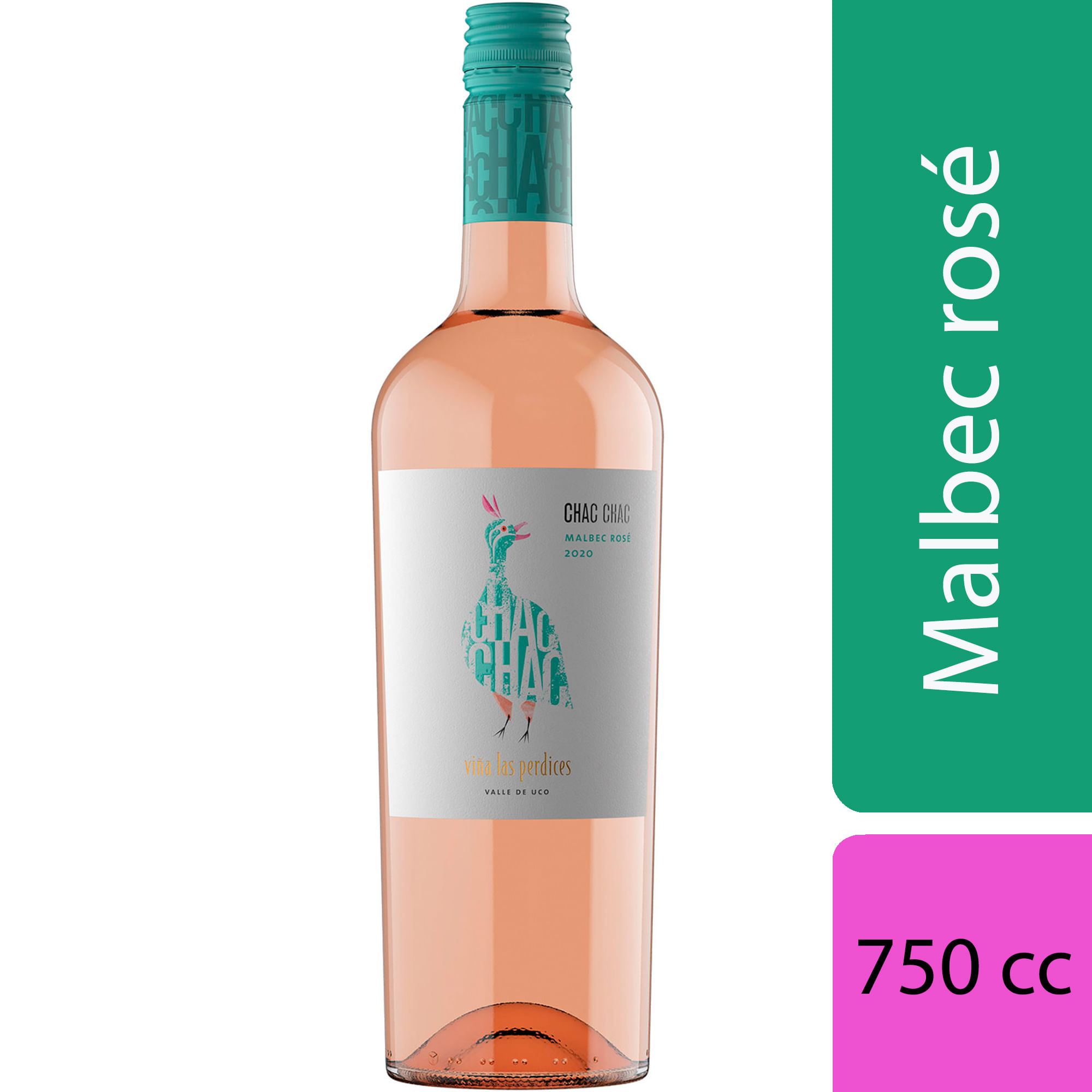 Vino rosado Malbec Las Perdices 750 ml