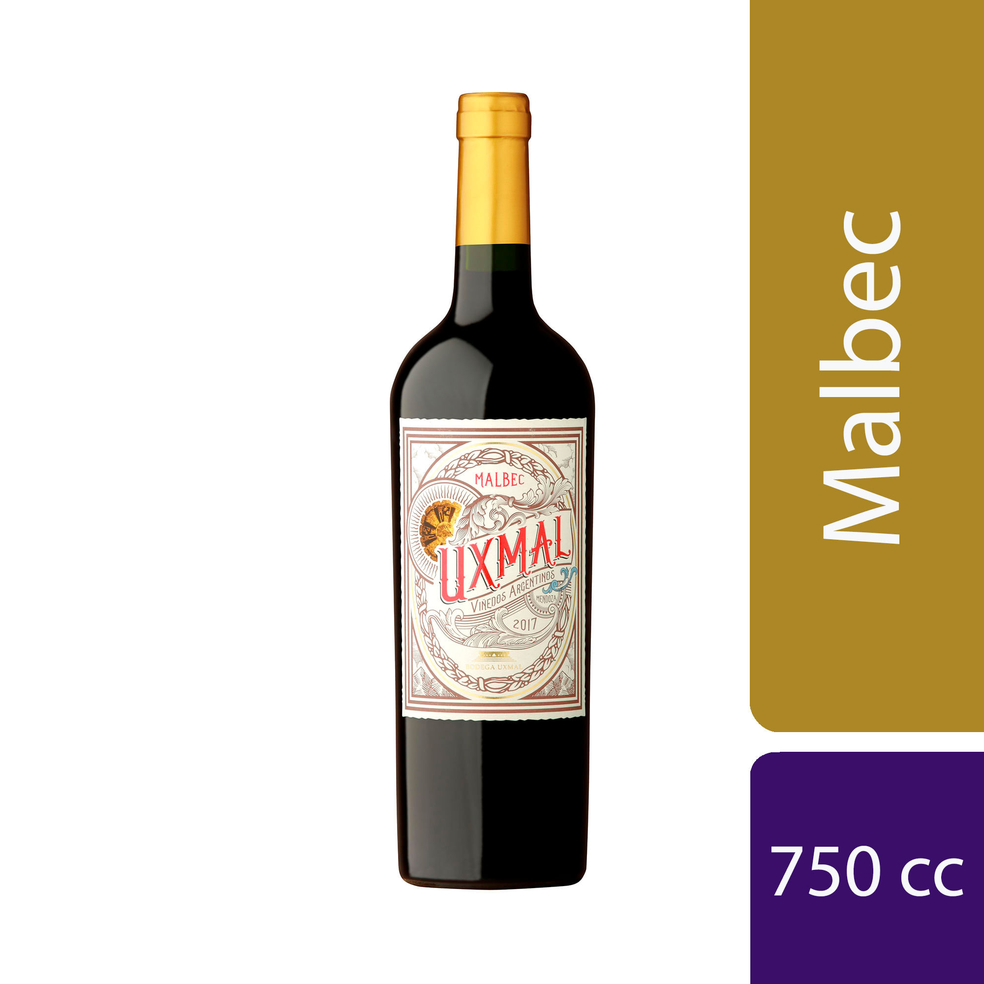 Vino tinto Malbec Uxmal 750 ml