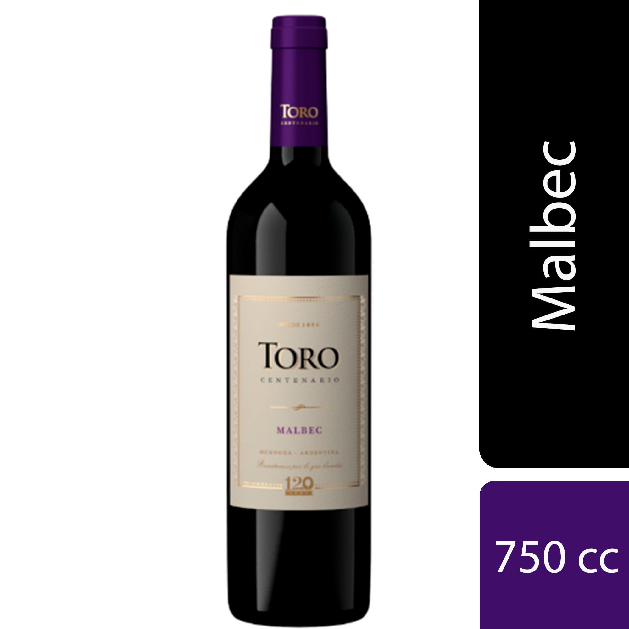 Vino Toro Centenario Malbec 750 Ml